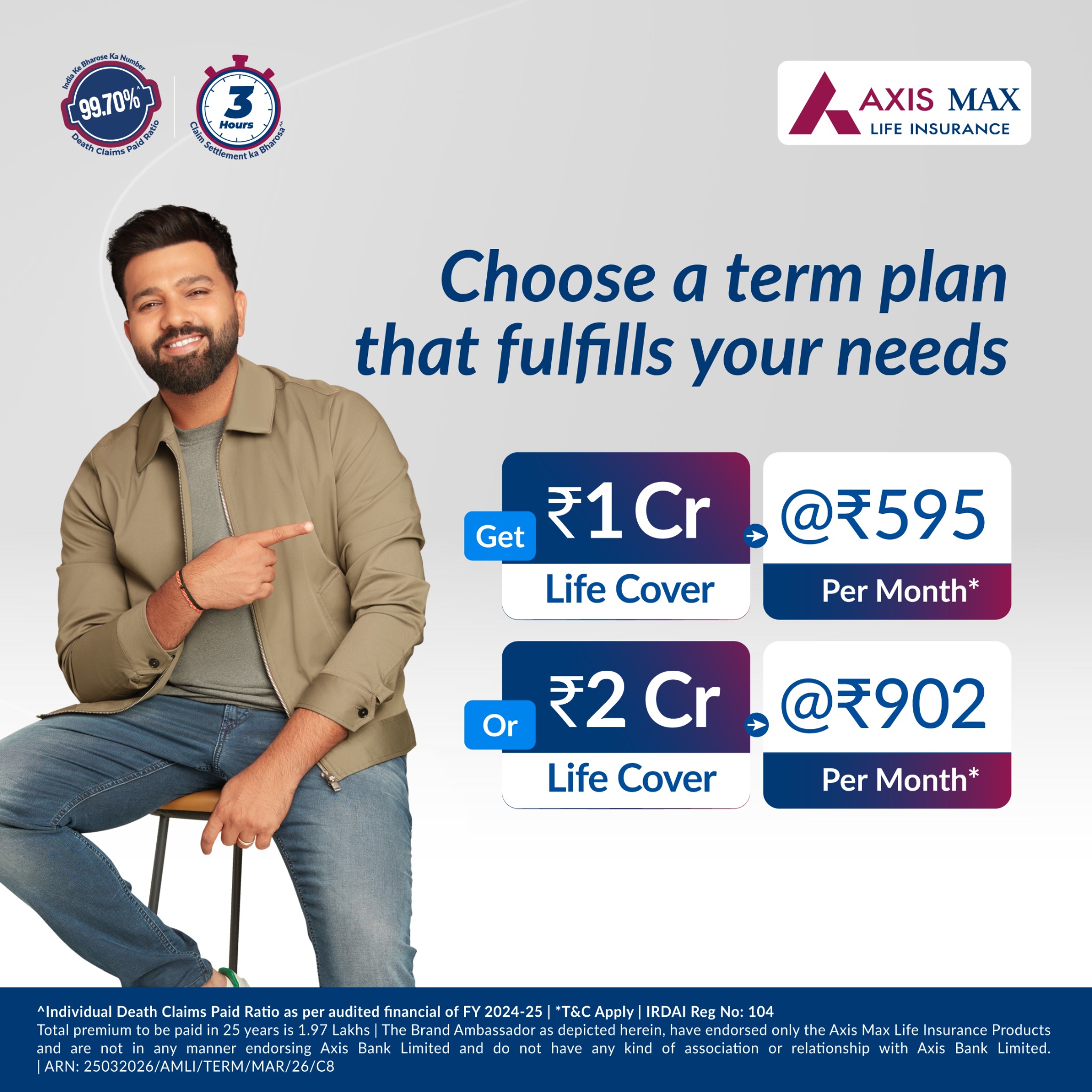 Axis Max Life Insurance Facebook ad