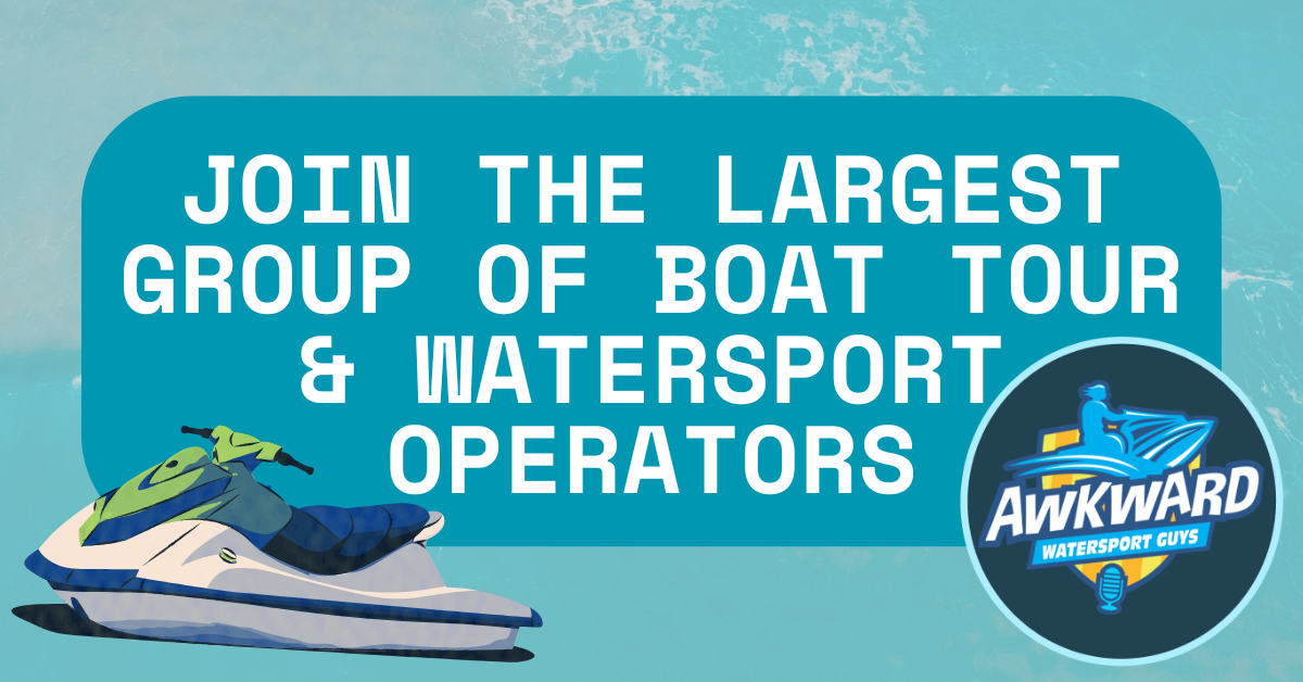 Awkward Watersport Guys Podcast Facebook ad: Watersport, Boat Rental, Jet Ski Rental & Boat Tour…