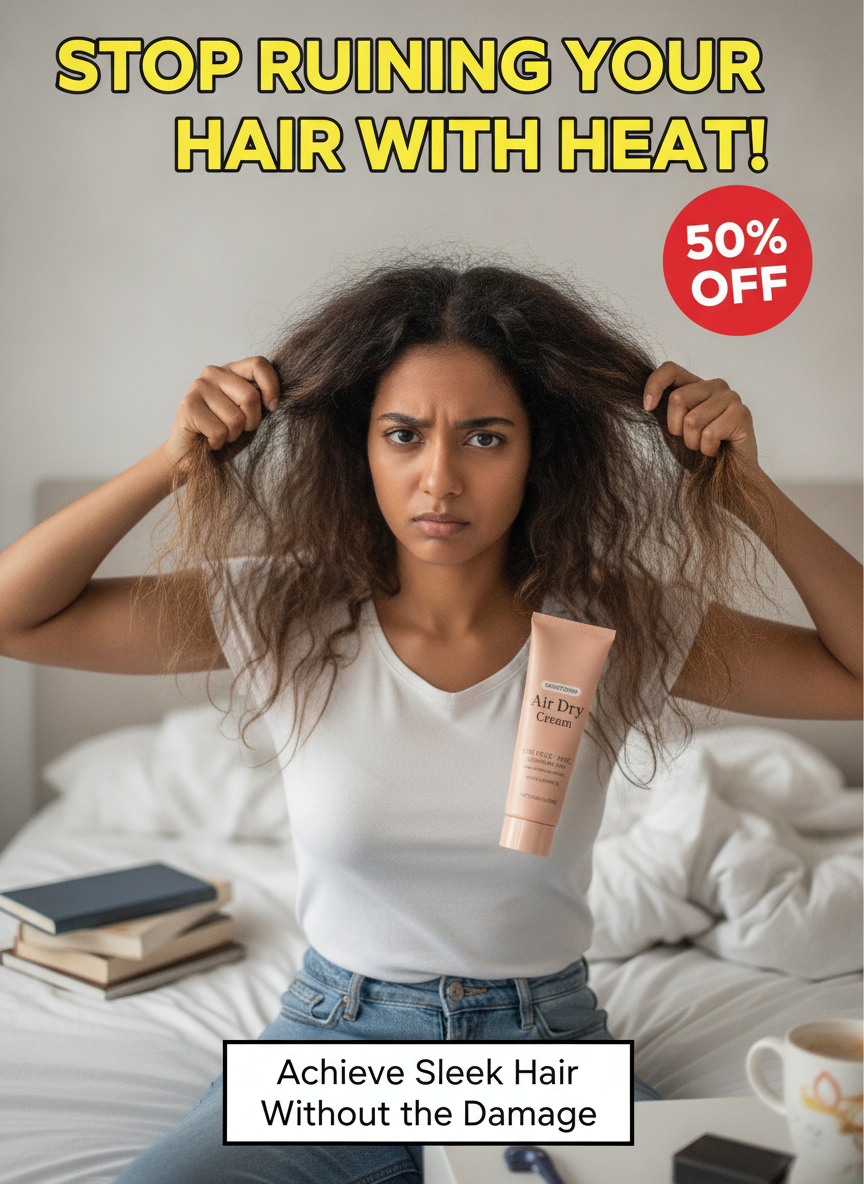 Puzzlemoon Facebook ad: Hair Smoothing Care Cream