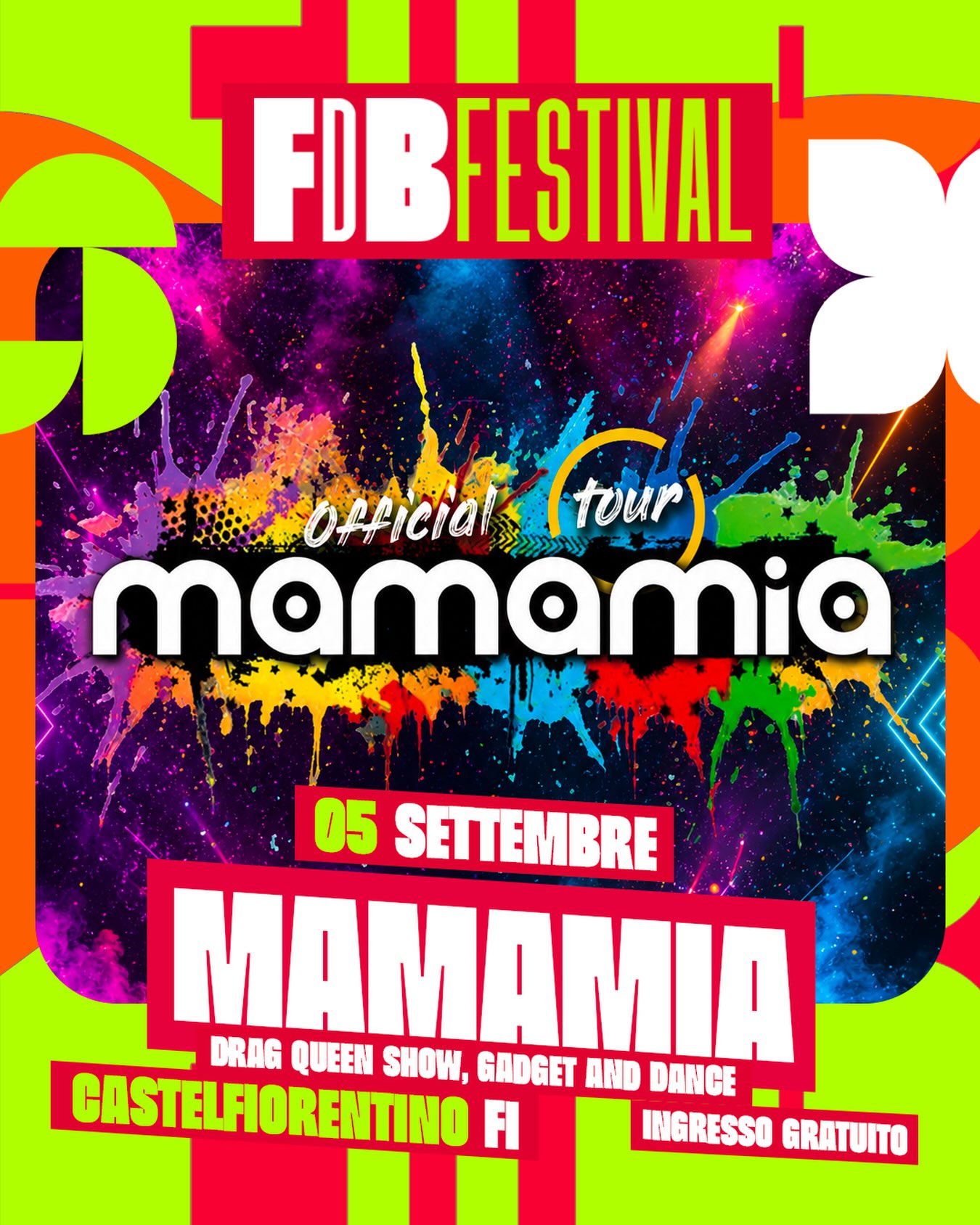 FDB Festival Facebook ad: 5 settembre MAMAMIA