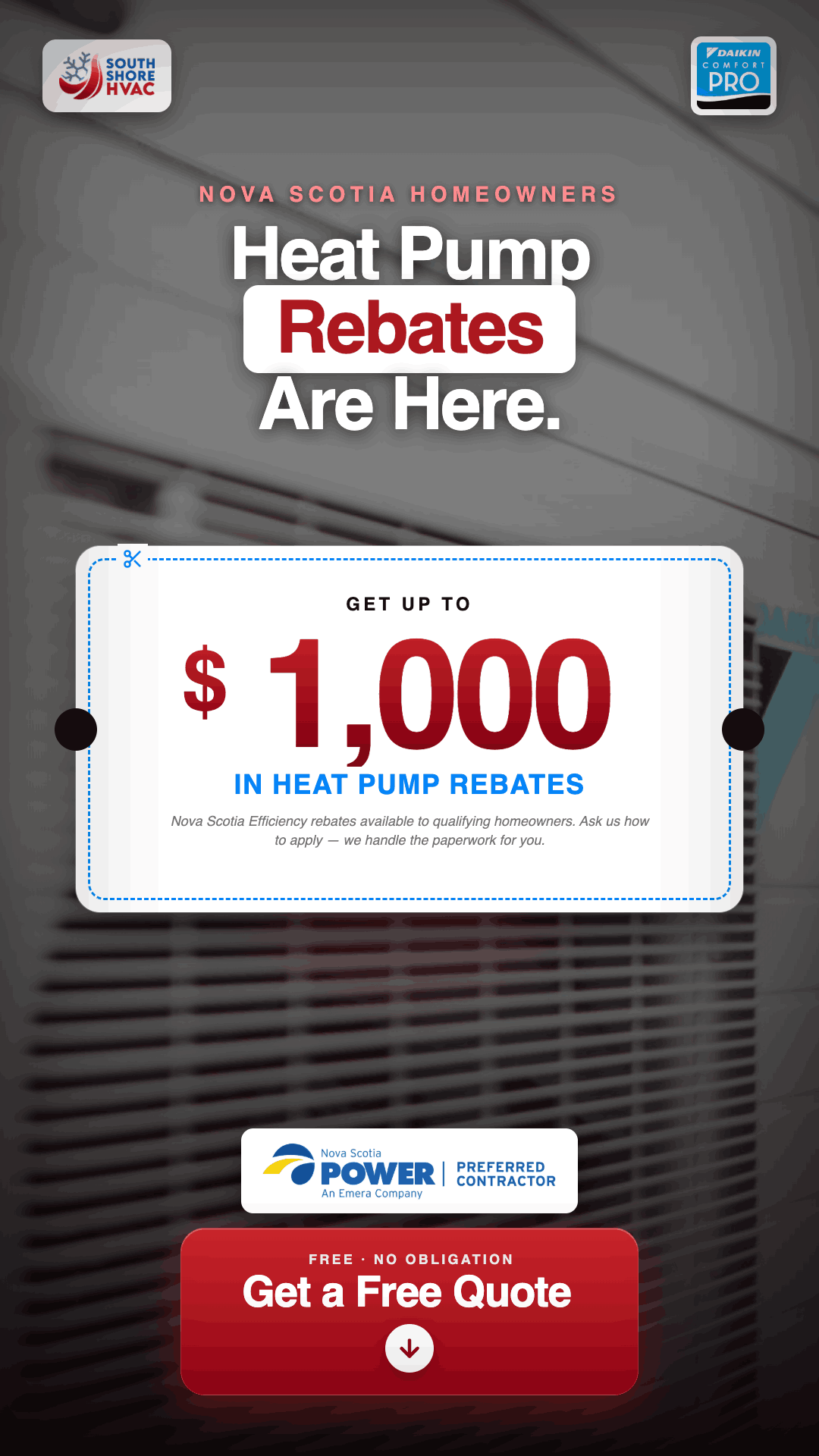 South Shore HVAC Facebook ad