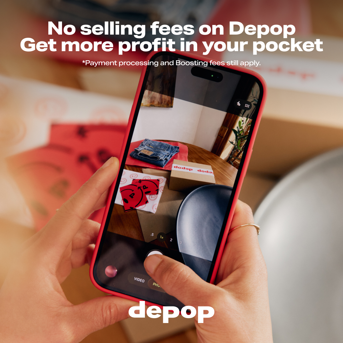 Depop Facebook ad