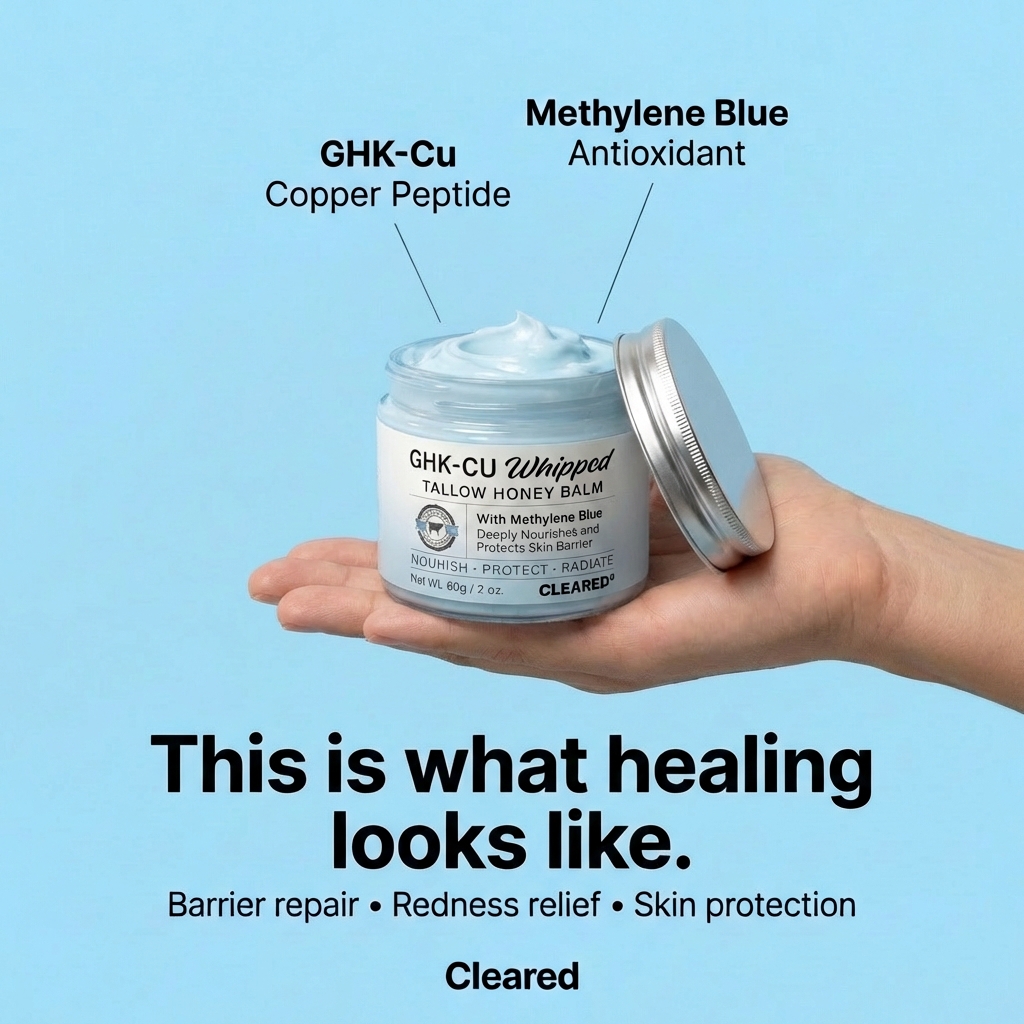 TryCleared Facebook ad: Upgrade Your Skin, 53% Off