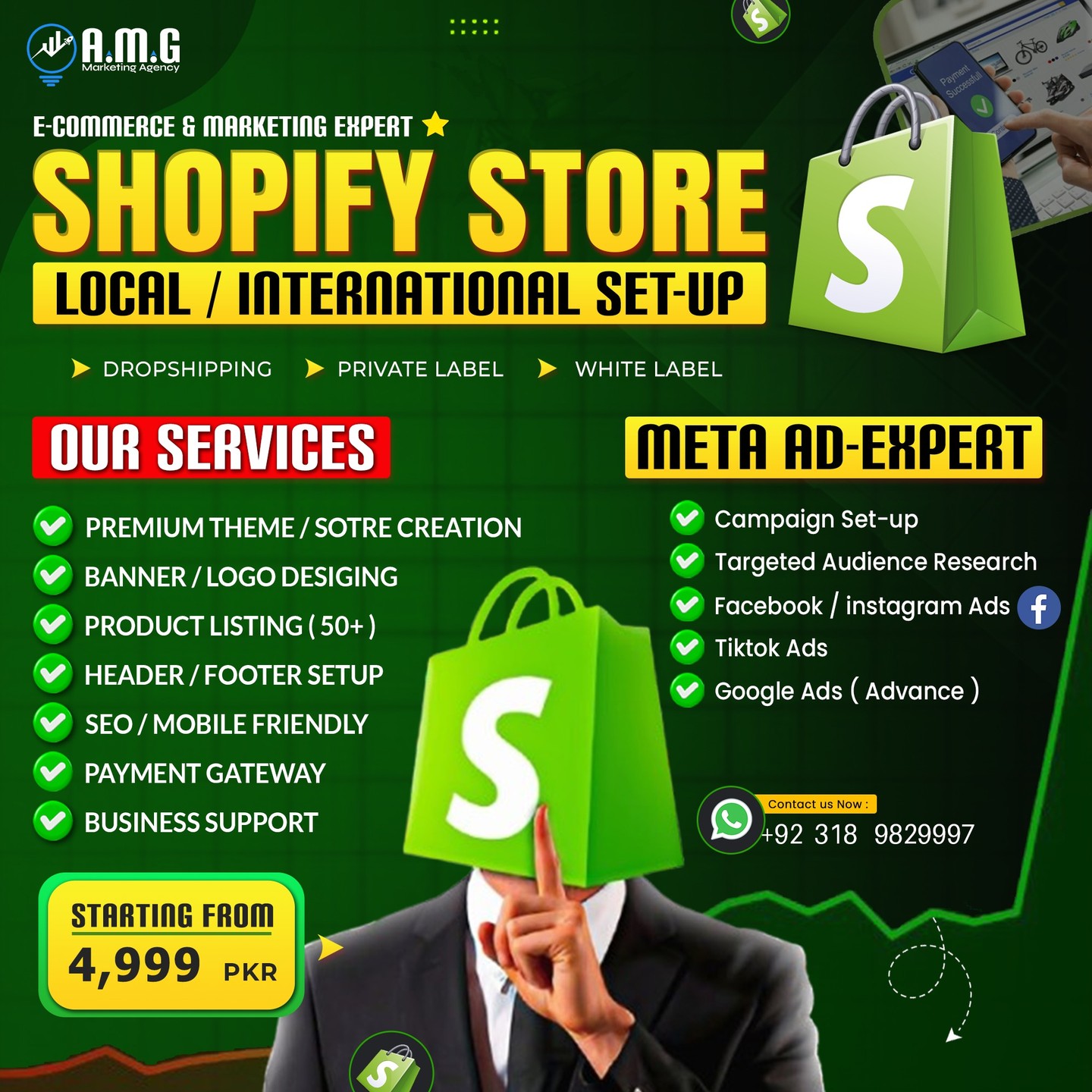 AMG Marketing Solutions Facebook ad: Chat with us