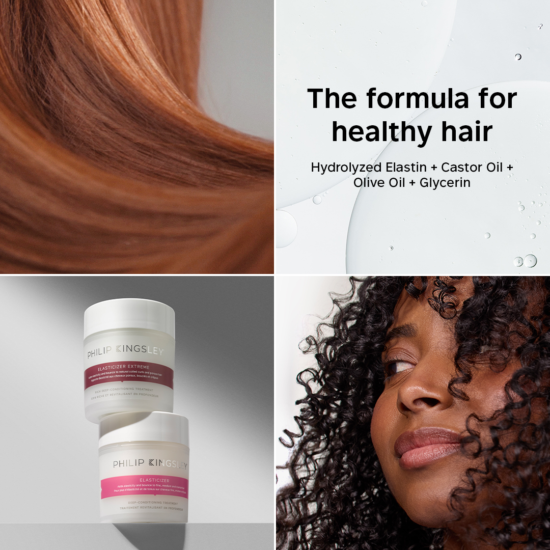 Philip Kingsley Facebook ad: Elasticizer Pre-Shampoo Mask