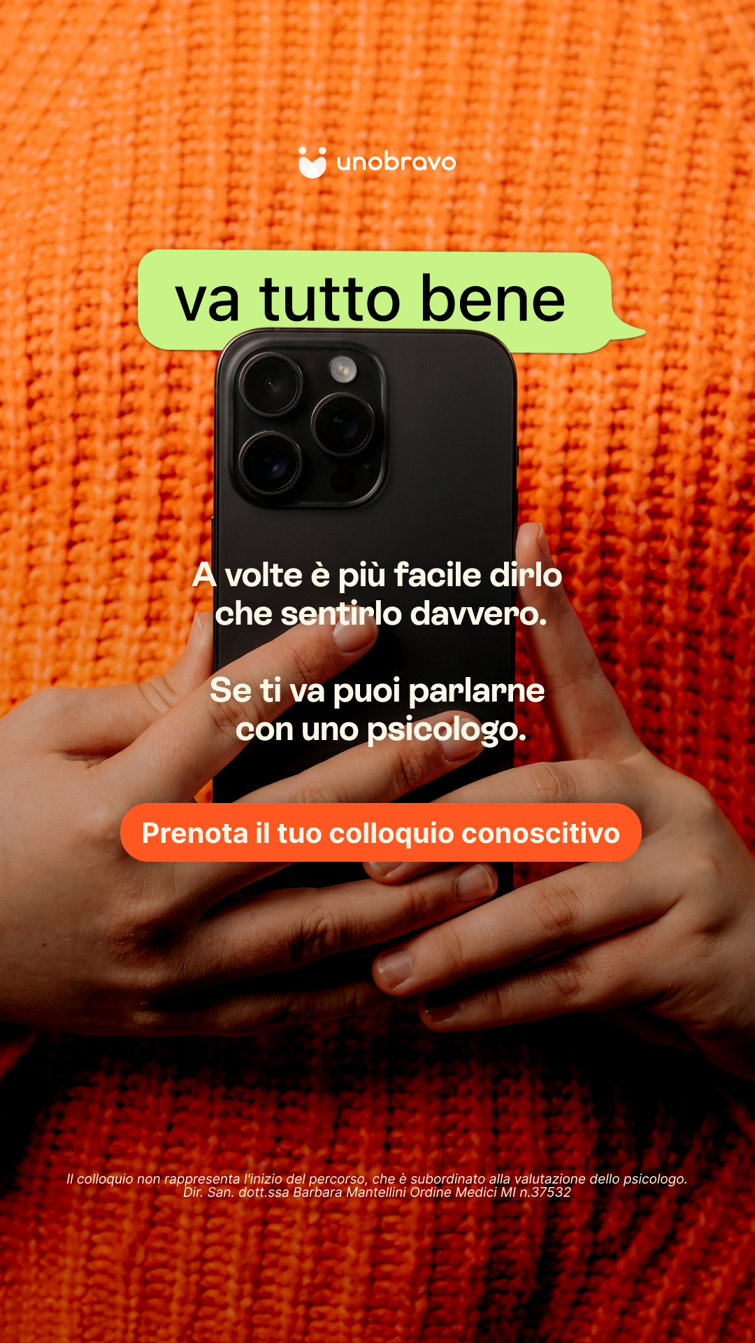 Unobravo Facebook ad