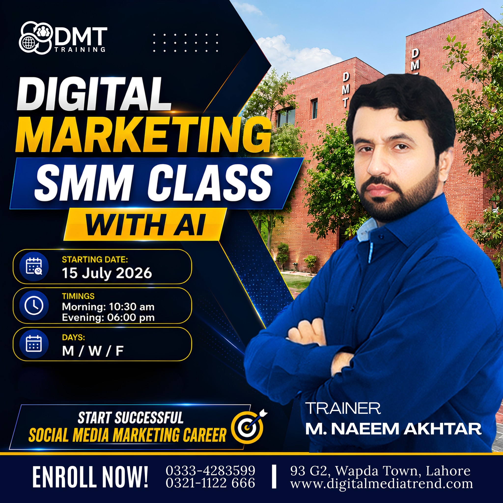 DMT, Digital Marketing Services & Training, Lahore Facebook ad