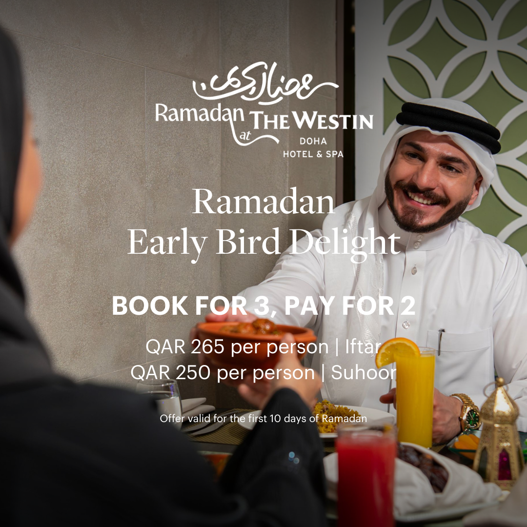The Westin Doha Hotel & Spa Facebook ad: Reserve Now