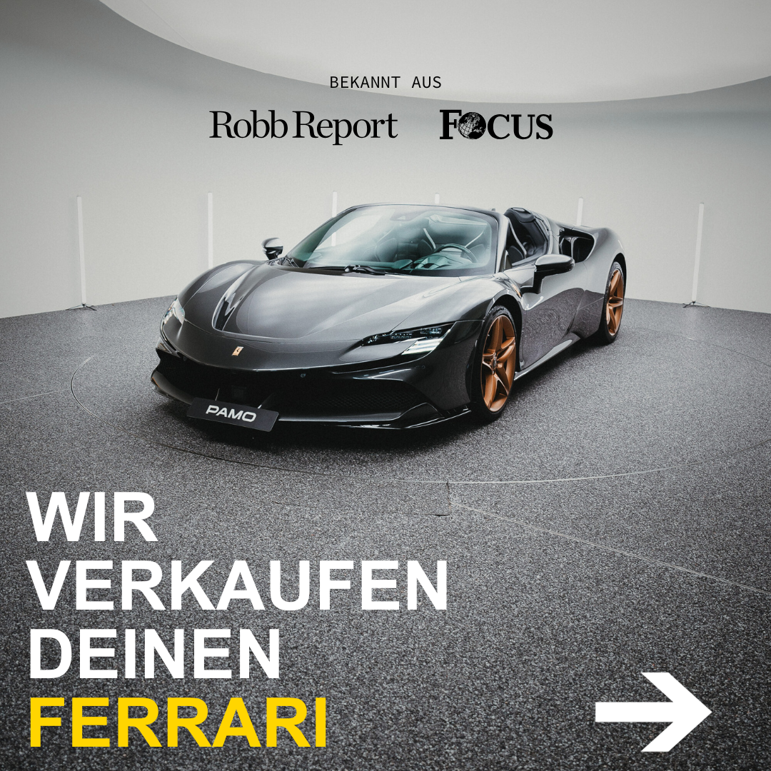 PAMO GmbH Facebook ad: Du willst deinen Ferrari verkaufen, aber hast keine…
