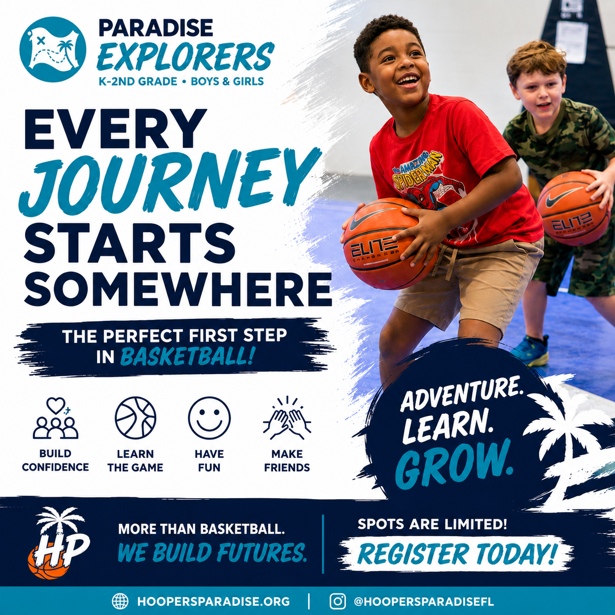 Hoopers Paradise Facebook ad: The Perfect First Step in Basketball