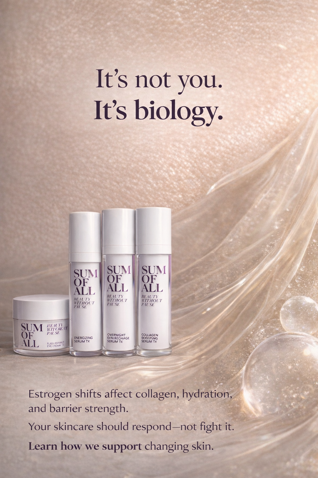Sum Of All Beauty Facebook ad: AP² Complex Supports Collagen For Smoother & More Elastic…