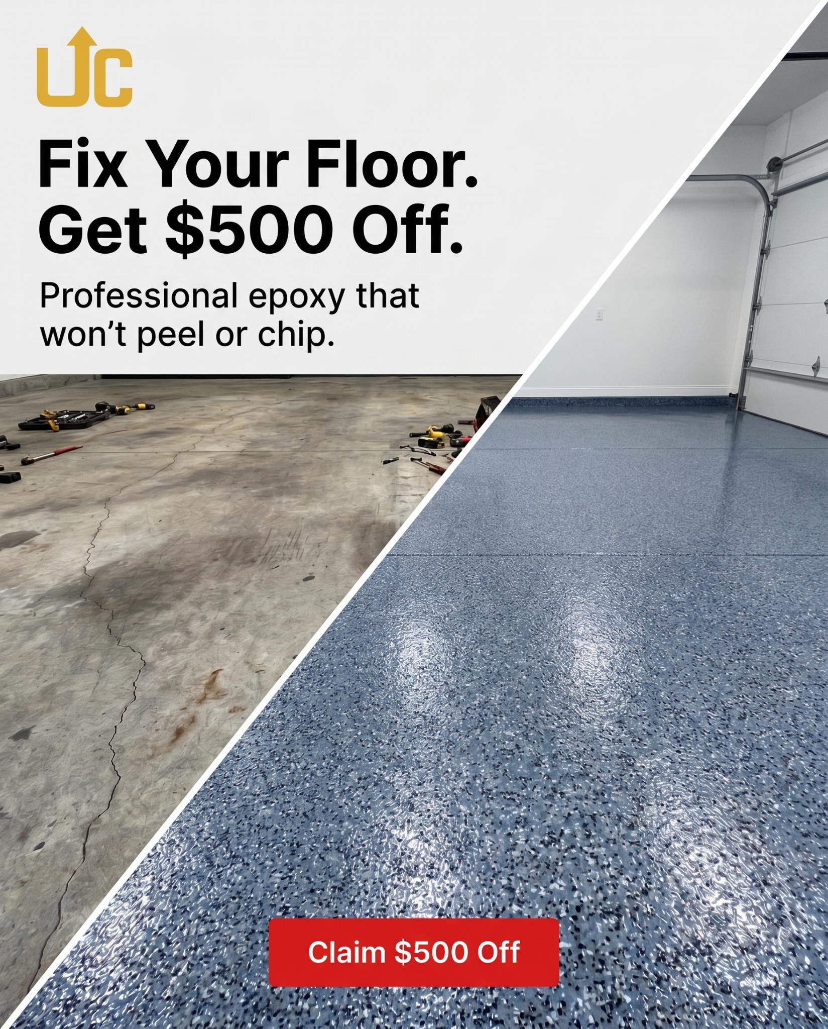 Upscale coatings Facebook ad: Get a FREE quote today, no obligation.