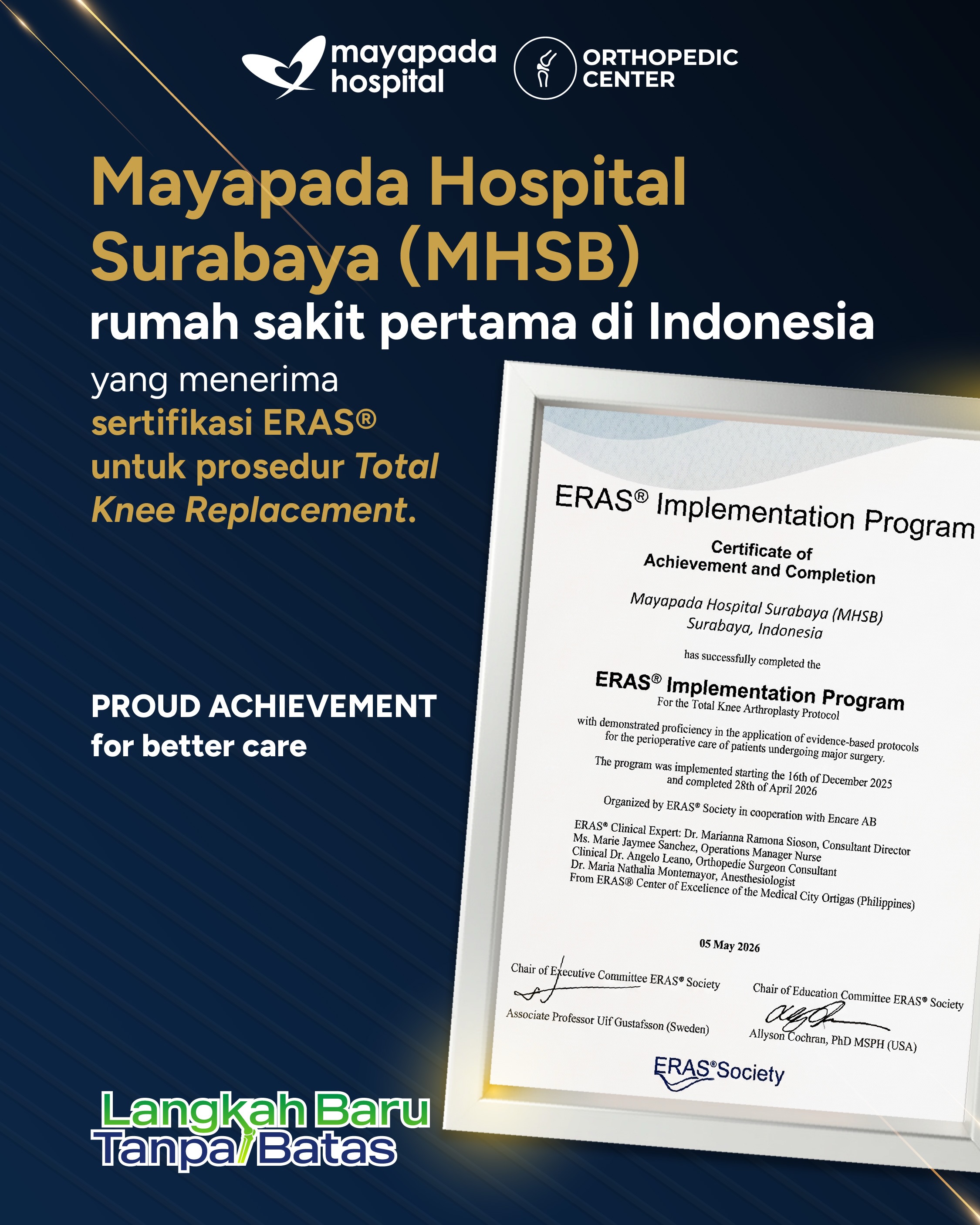 Mayapada Hospital Facebook ad: Proud Achievement for Better Care!