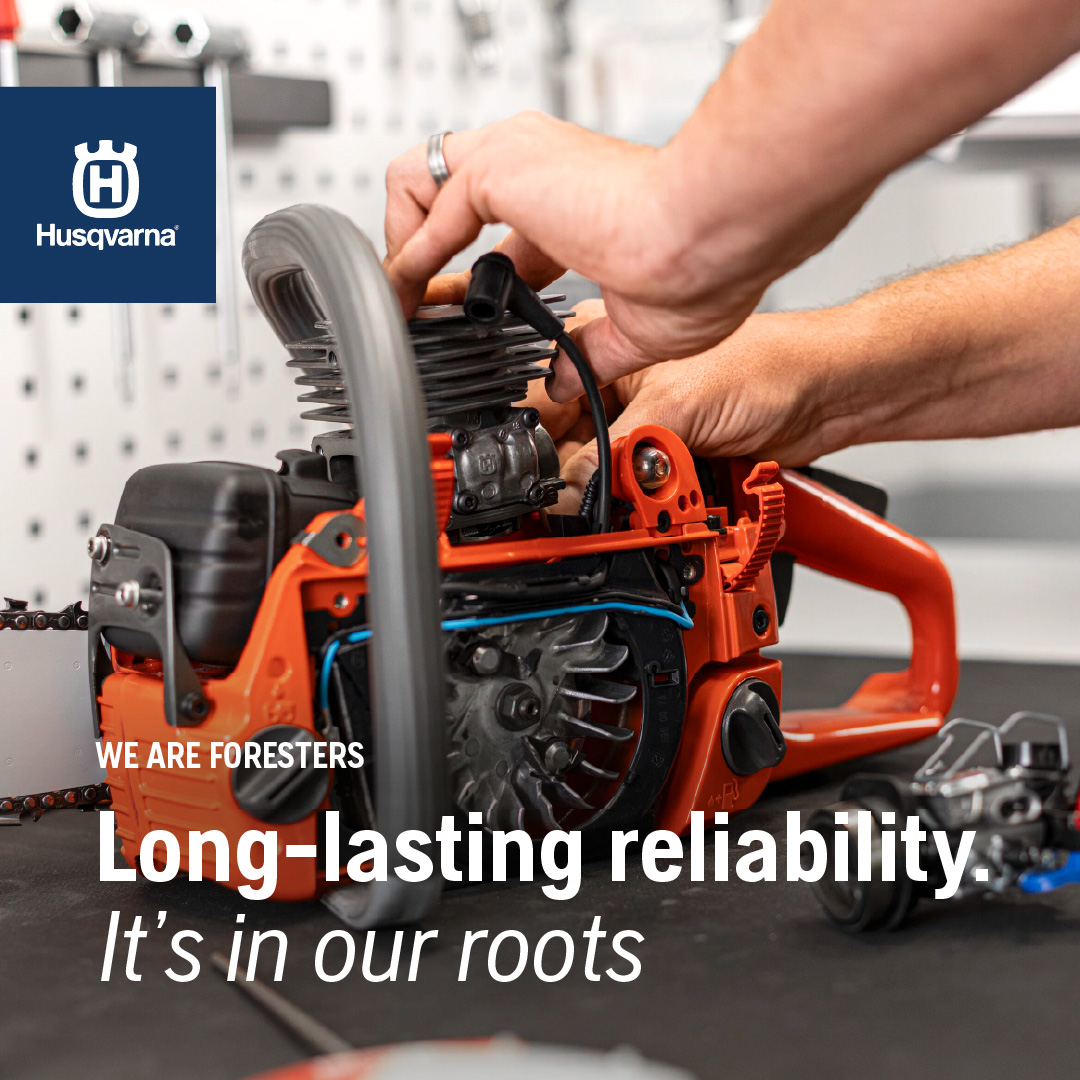 Husqvarna Facebook ad: Garden maintenance, chainsaws, lawn mowers, water pumps…