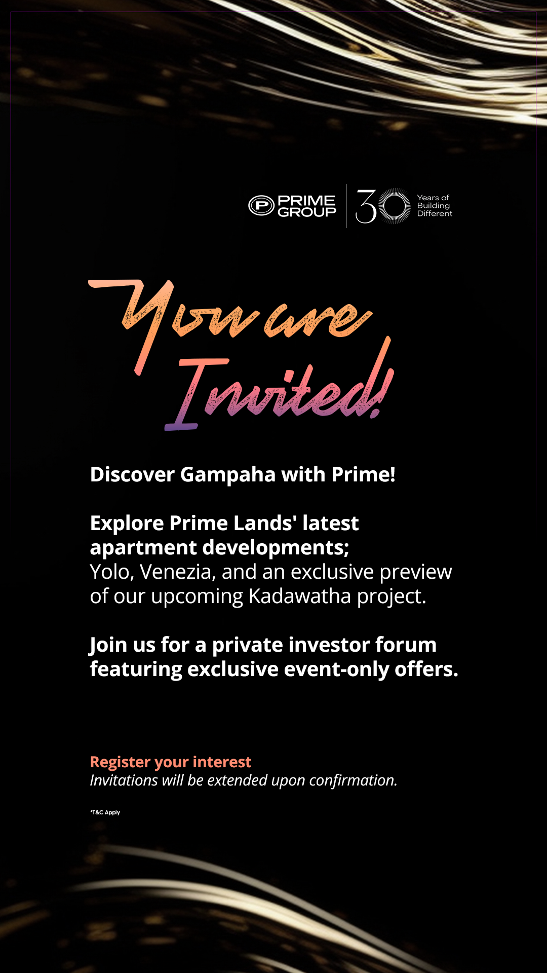 Prime Lands Facebook ad
