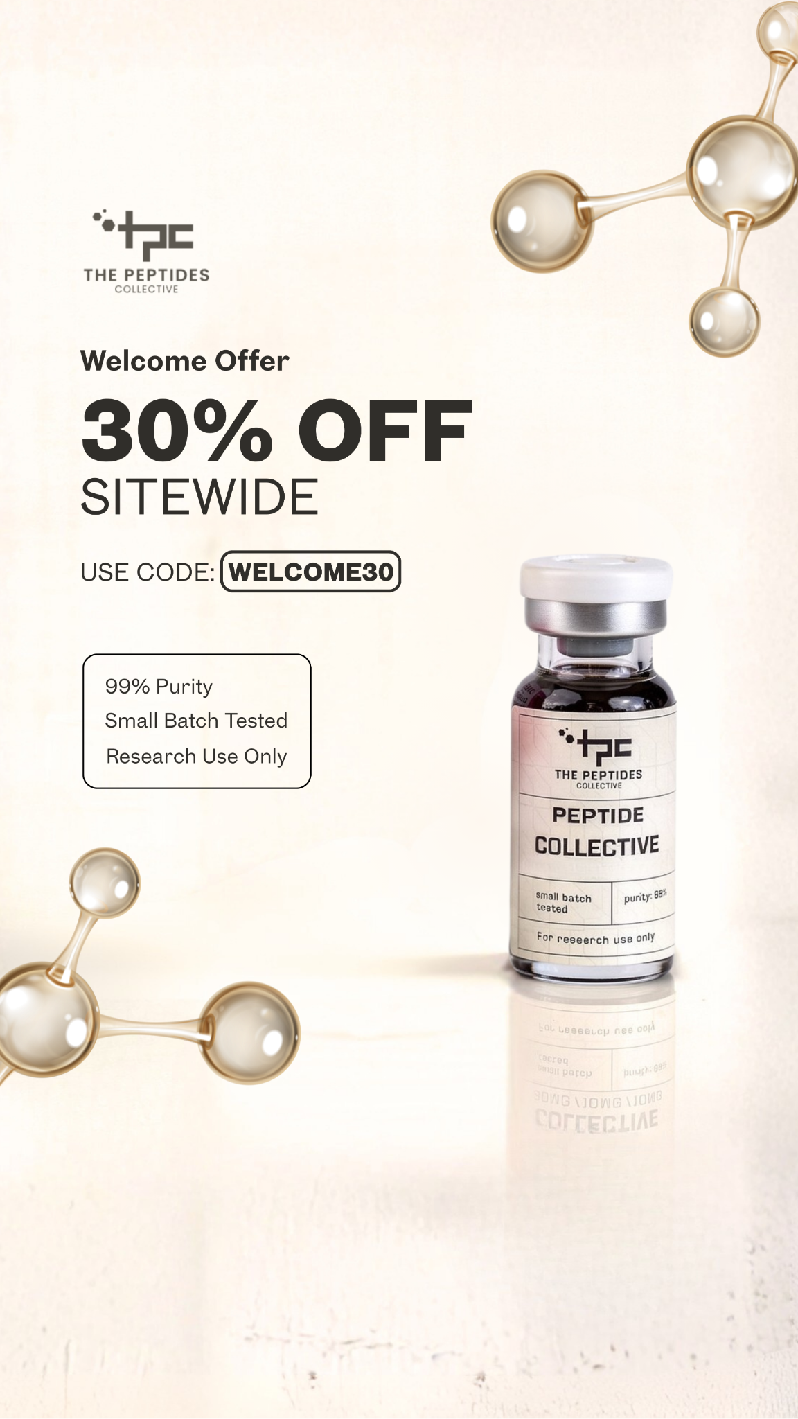 Peptides Collective Facebook ad from Jan 17, 2026