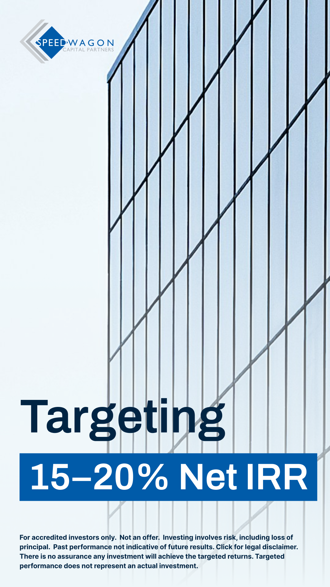 Speedwagon Capital Partners Facebook ad from Jan 11, 2026
