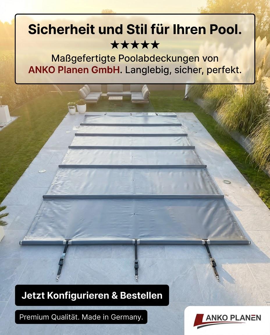 ANKO Planen GmbH Facebook ad: Jetzt Poolabdeckung konfigurieren