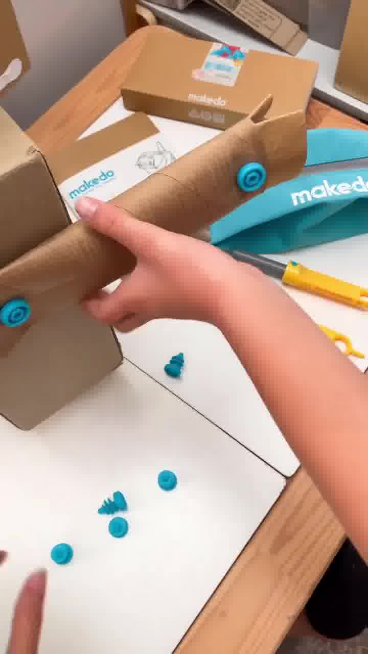 Makedo Facebook ad: Tools. For Kids. For Cardboard