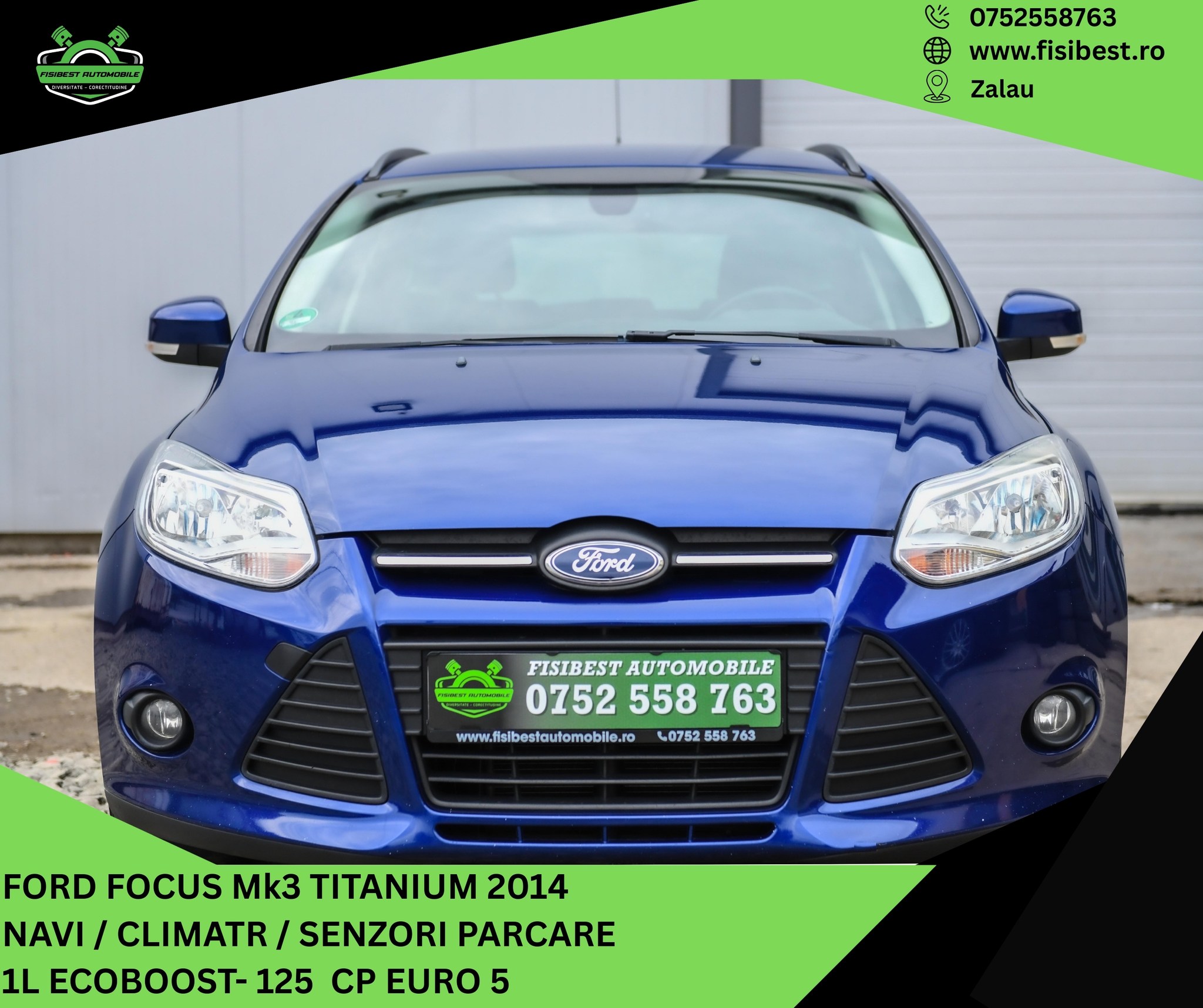FisiBest Automobile Facebook ad: Ford Focus Mk3 Titanium 2014 Garantie 12 Luni