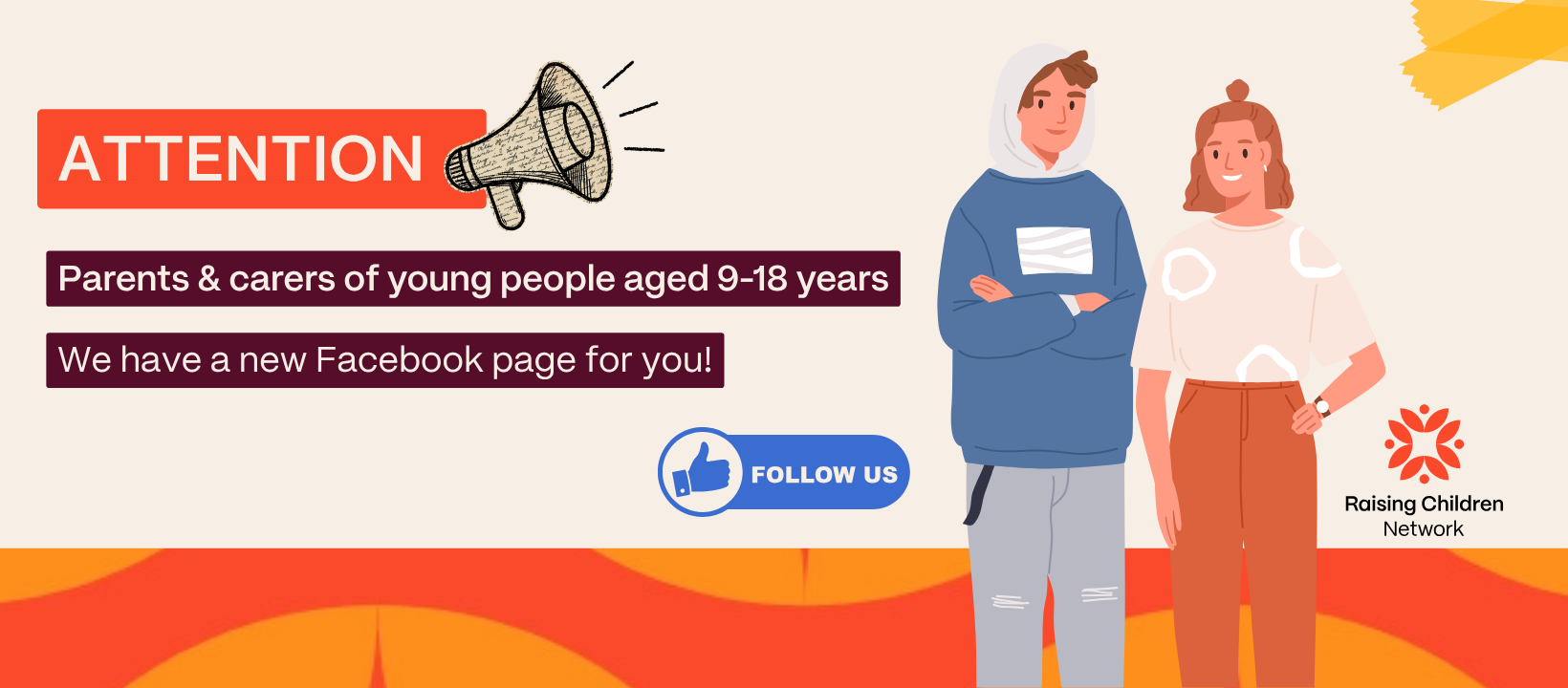 Raising Children Network 9-18 Facebook ad: Your parenting guide for 9-18 yrs