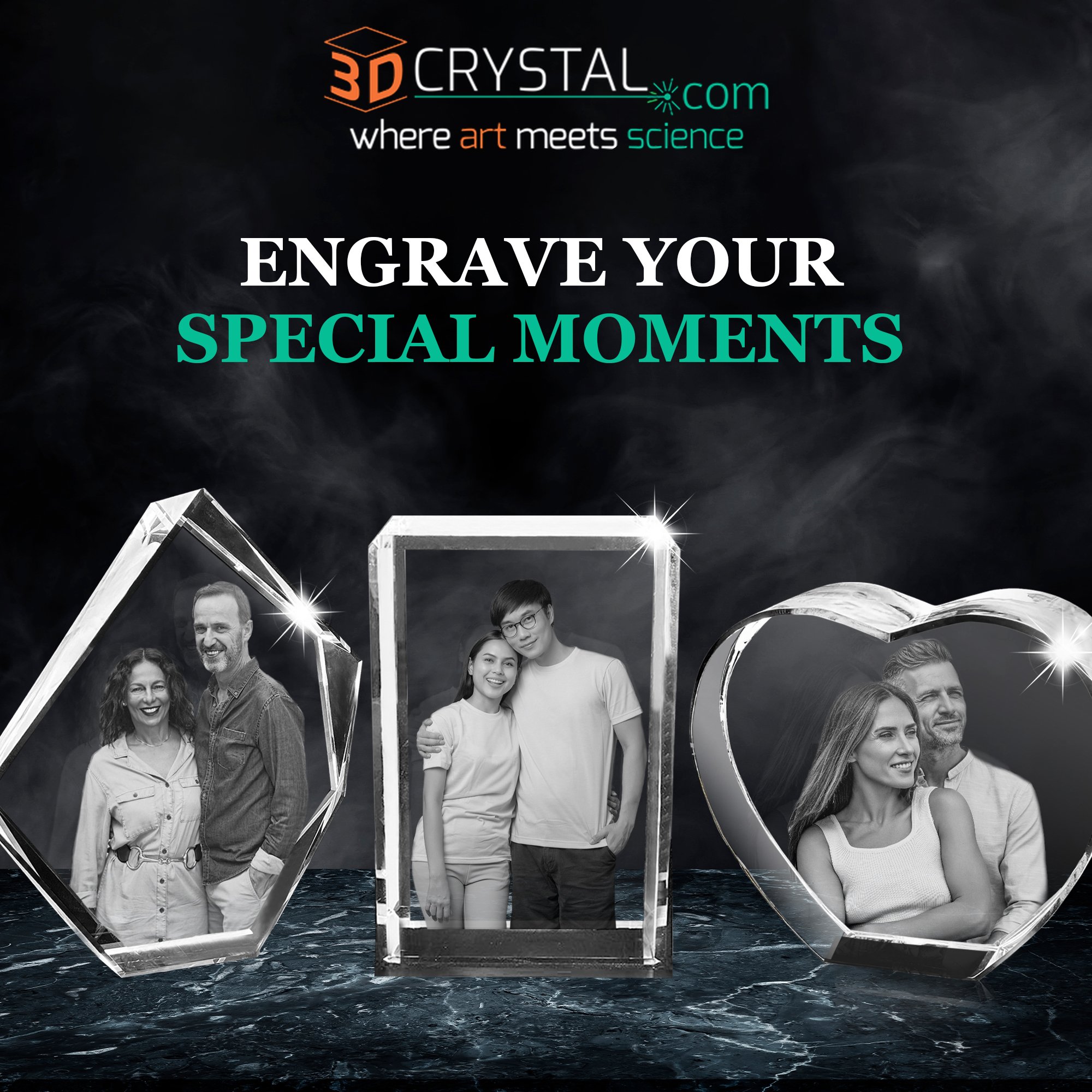 3D Crystal Facebook ad