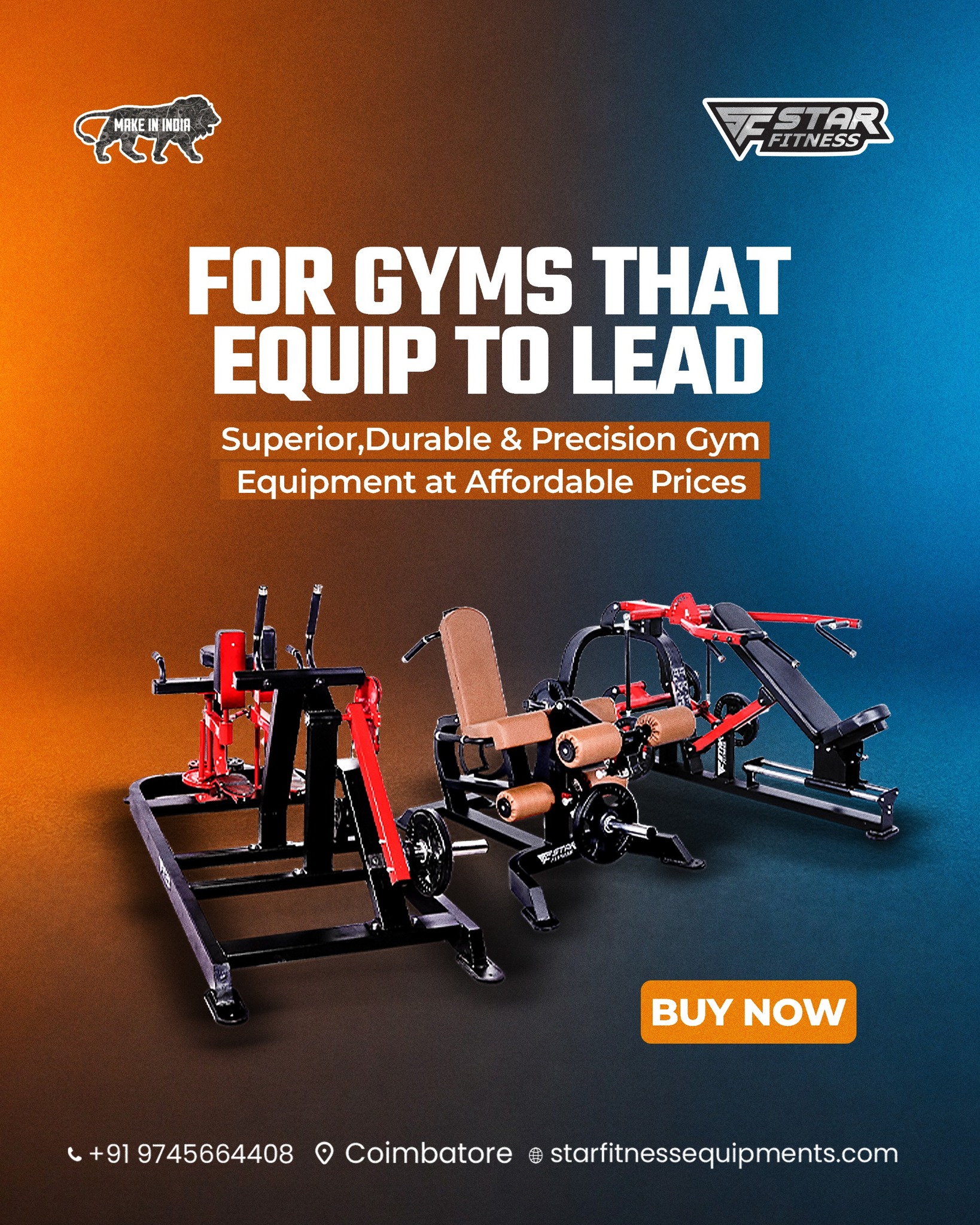 Star Fitness Equipments Facebook ad: To lead the fitness industry, equip your gym…