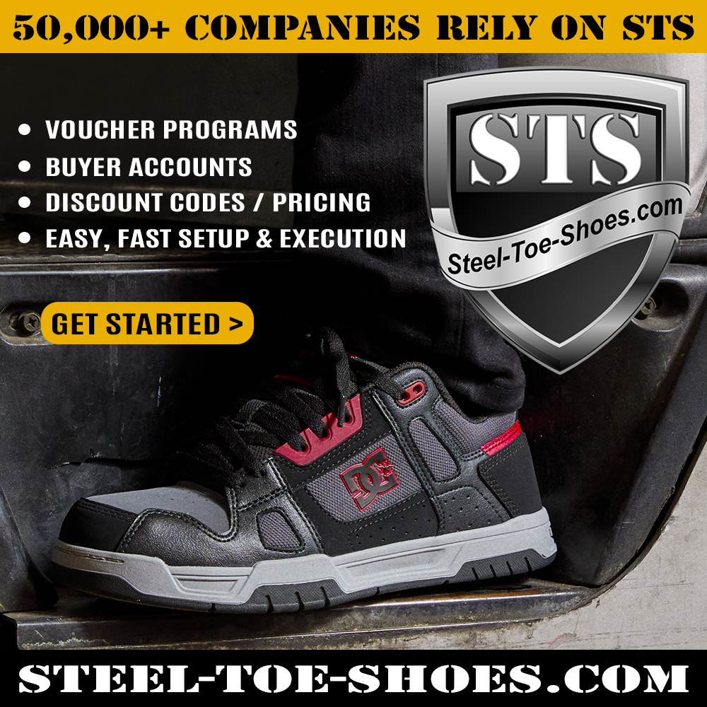 Steel-Toe-Shoes.com Facebook ad from Feb 27, 2026