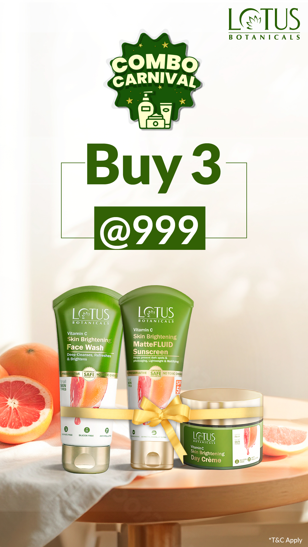 Lotus Botanicals Facebook ad