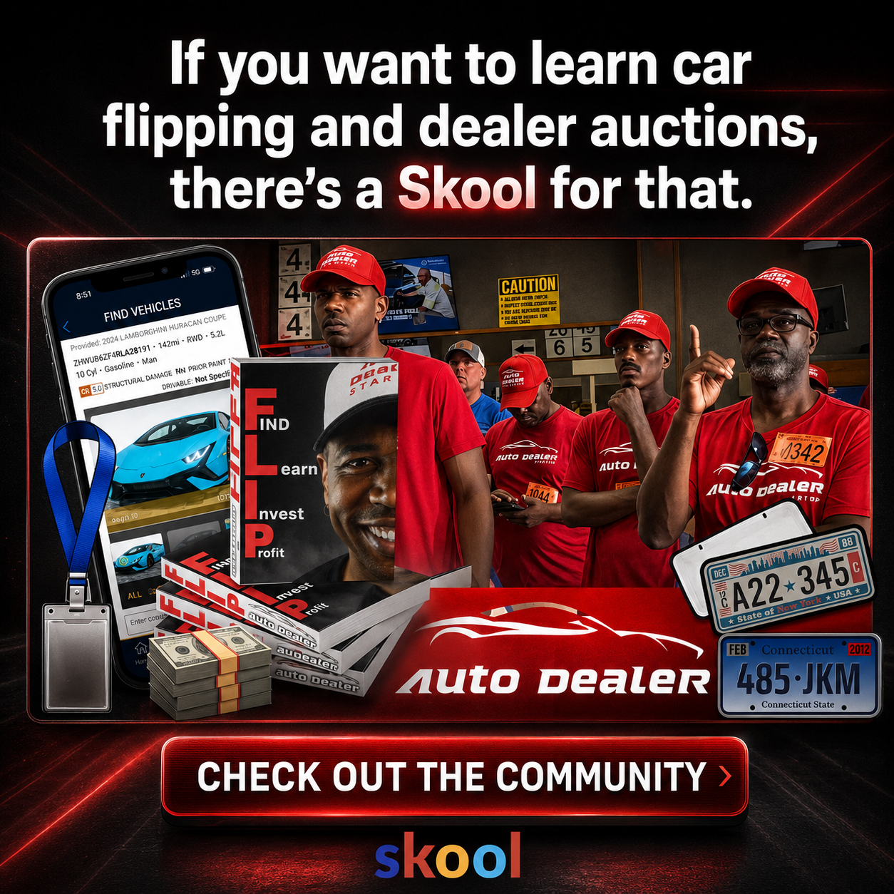 Skool Facebook ad