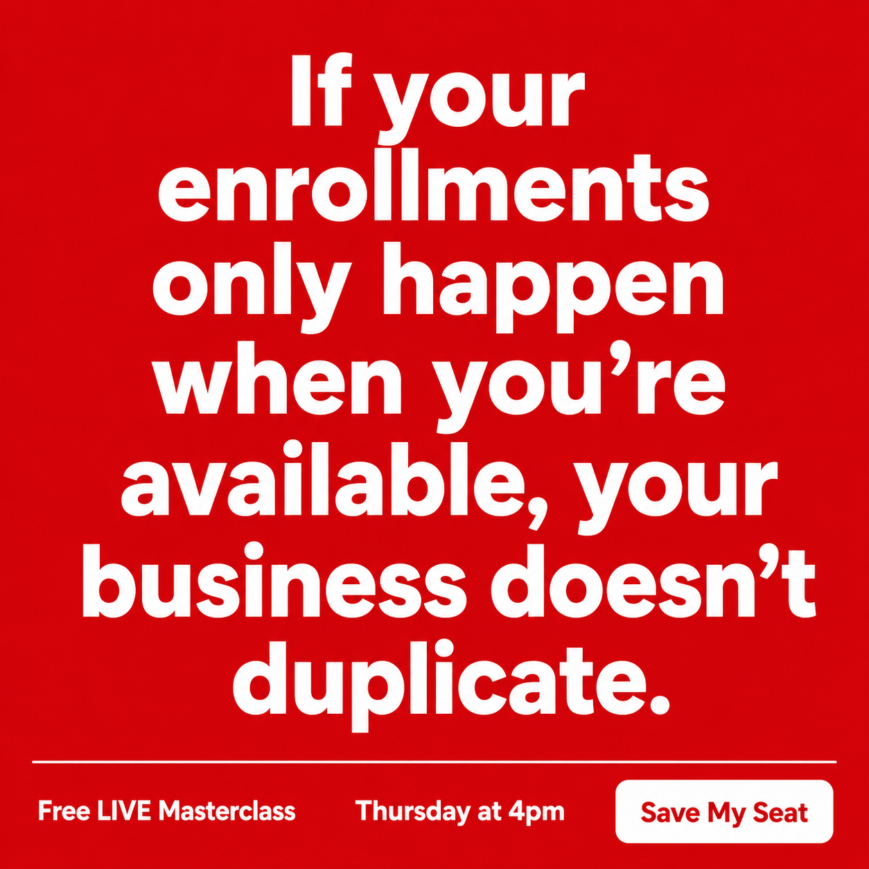 Attraction Marketing Facebook ad