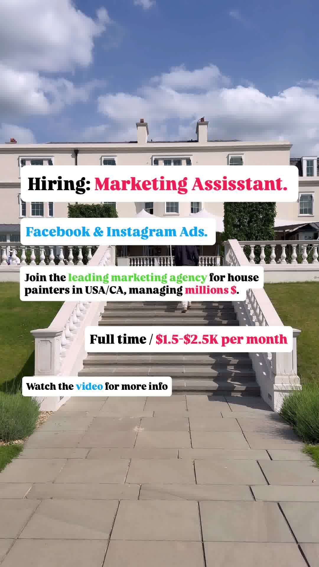 Tridas Facebook ad: Marketing Role at Tridas $1500-$2500/mo