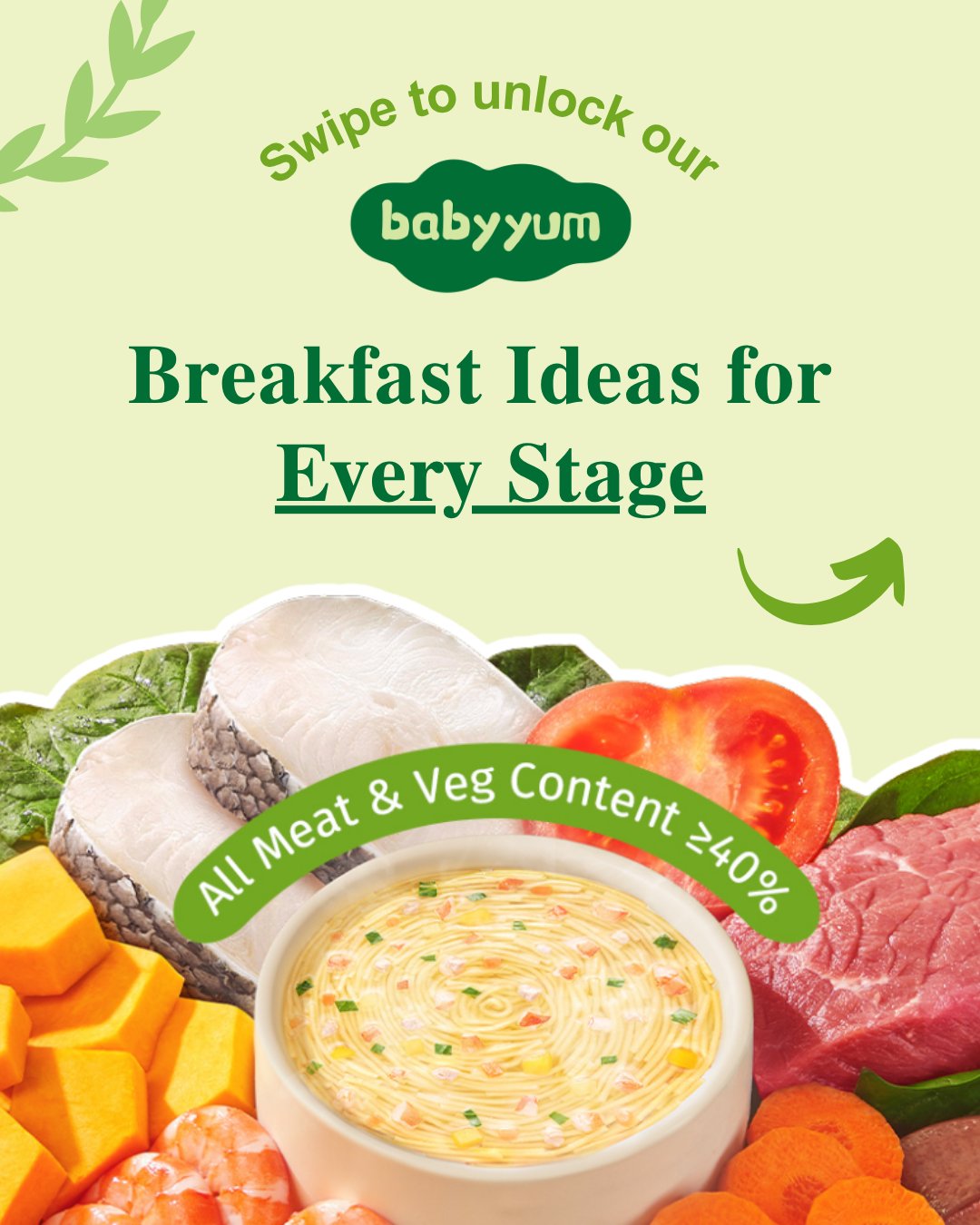 Babyyum Facebook ad: Wondering what to serve your little one for…
