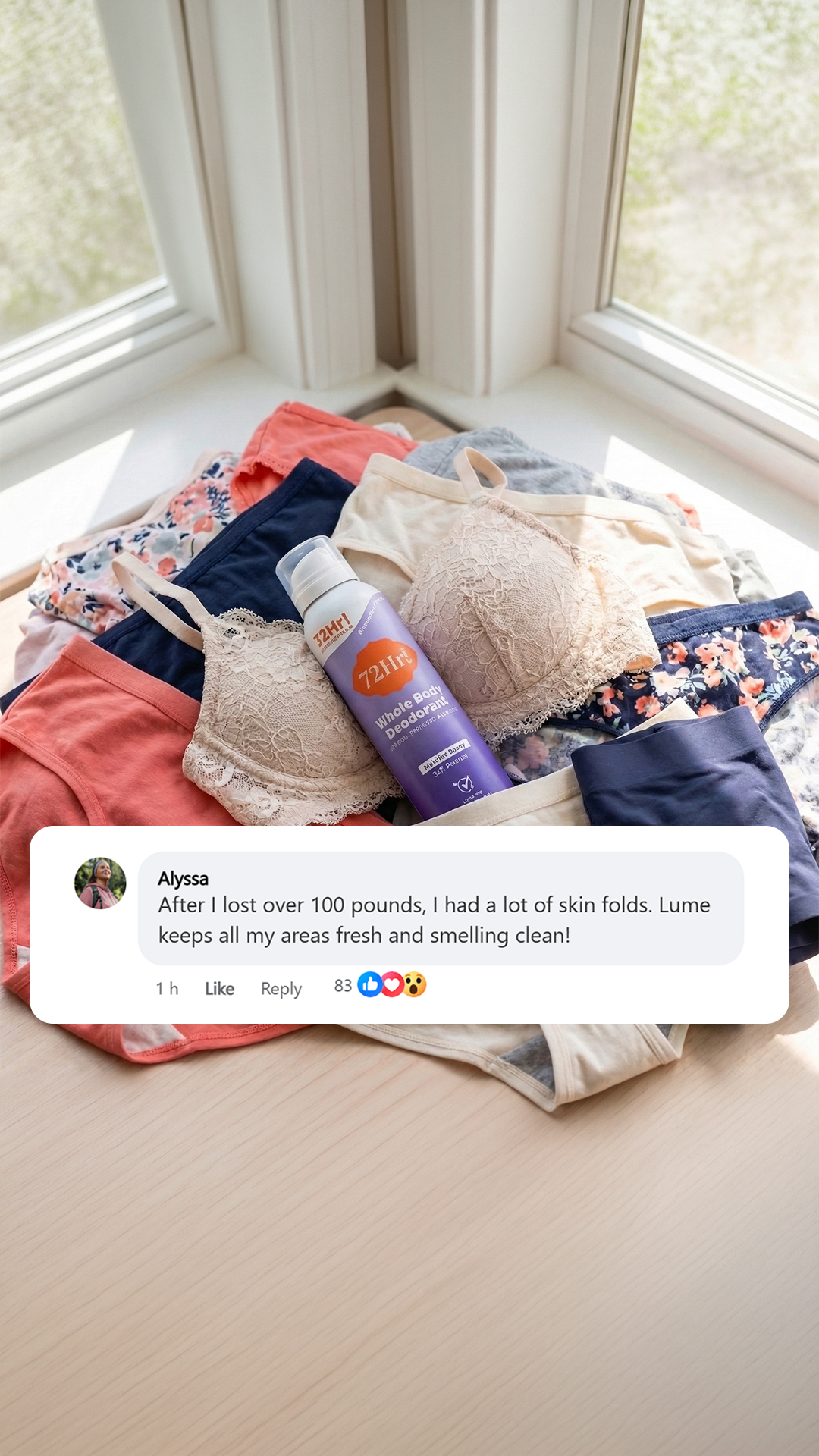 Lume Deodorant Facebook ad