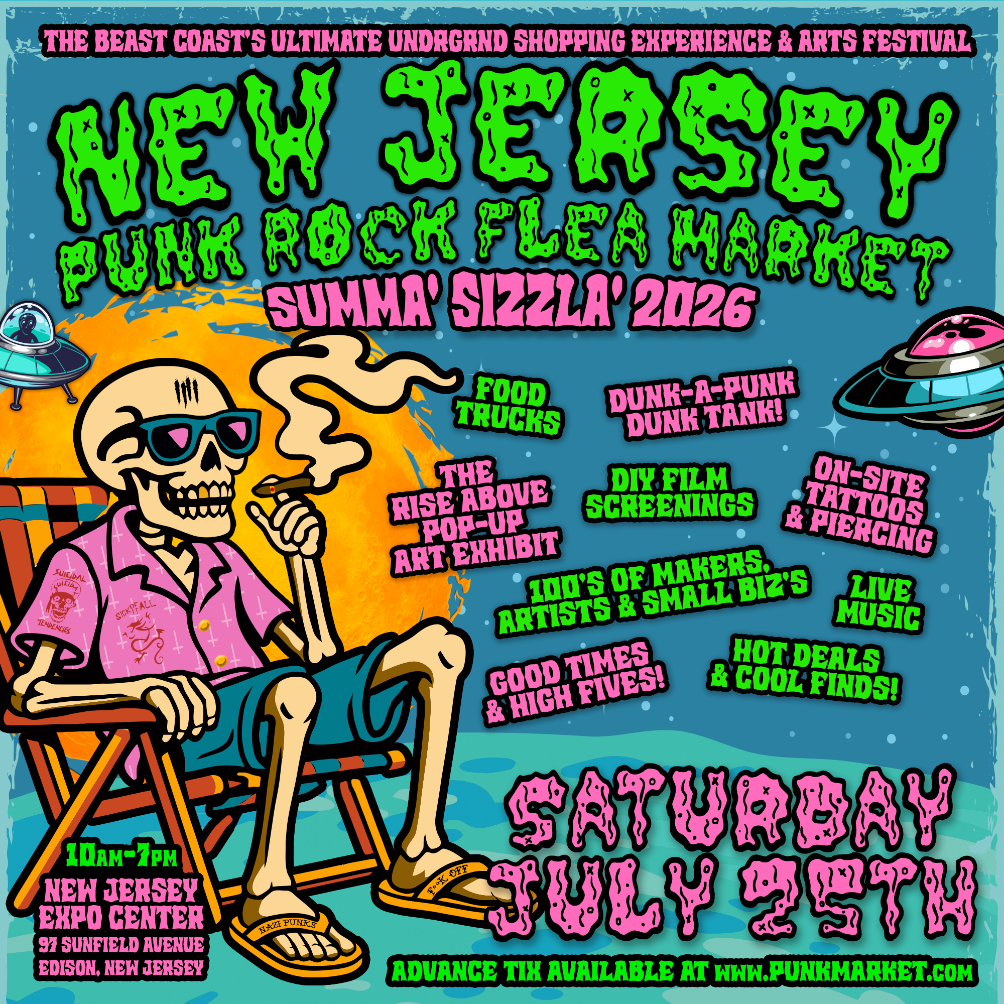 New Jersey Punk Rock Flea Market Facebook ad