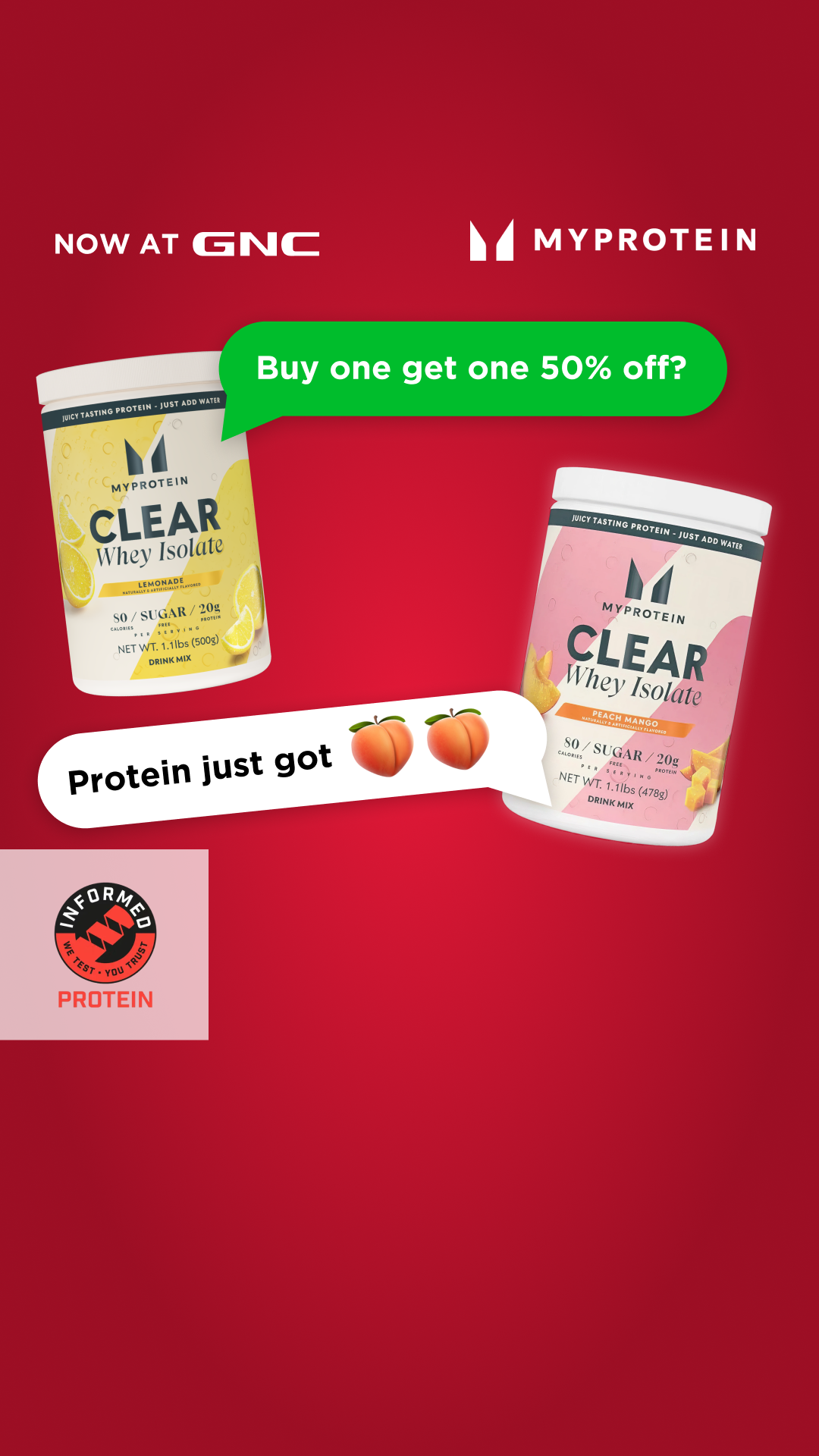 Myprotein Facebook ad