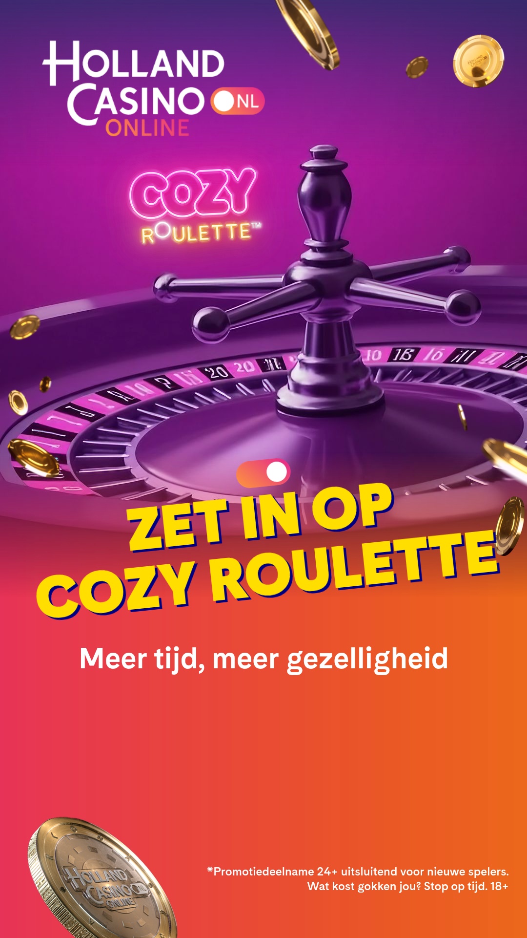 Holland Casino Online Facebook ad from Dec 16, 2025