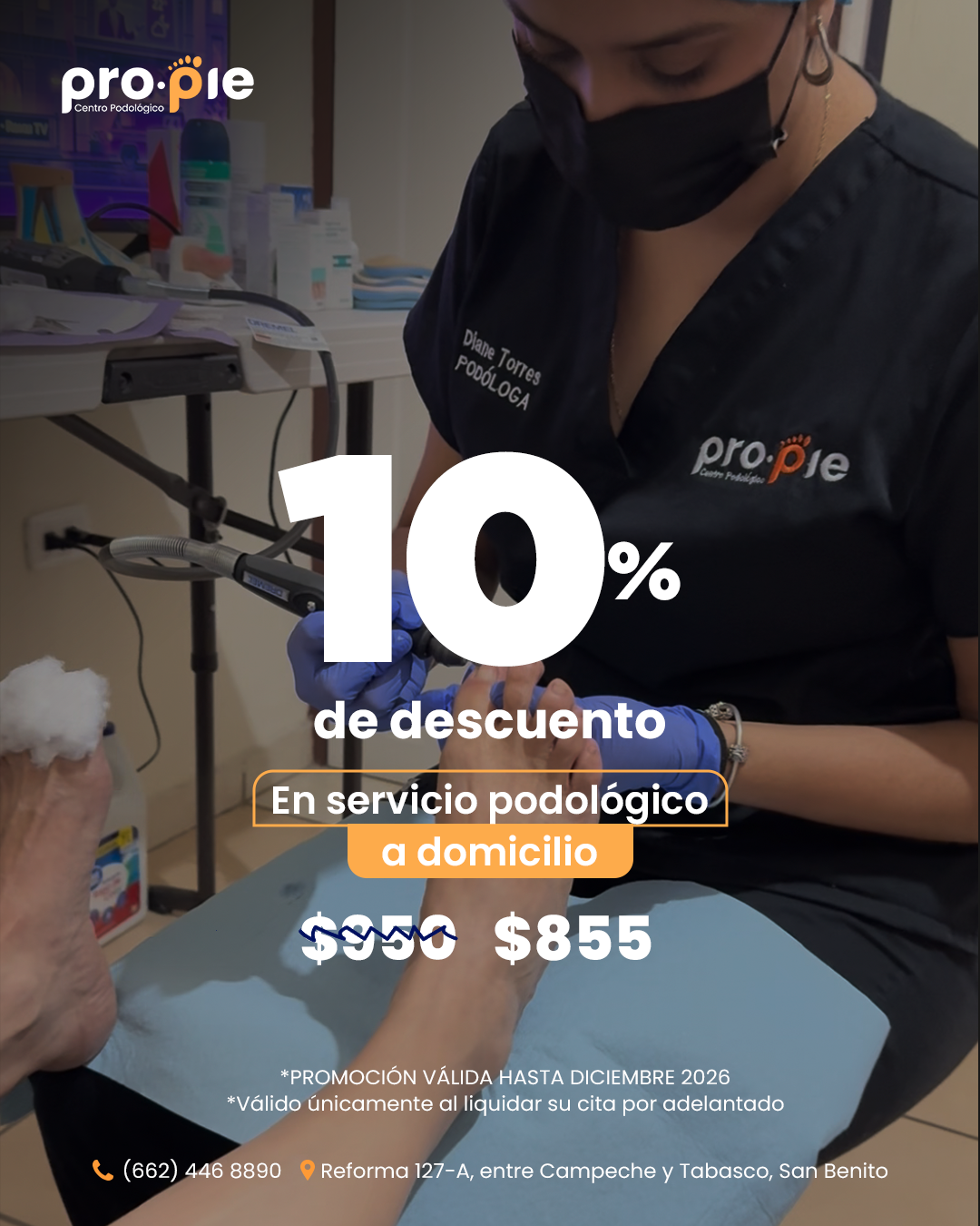 Pro.Pie Centro Podólogico Facebook ad