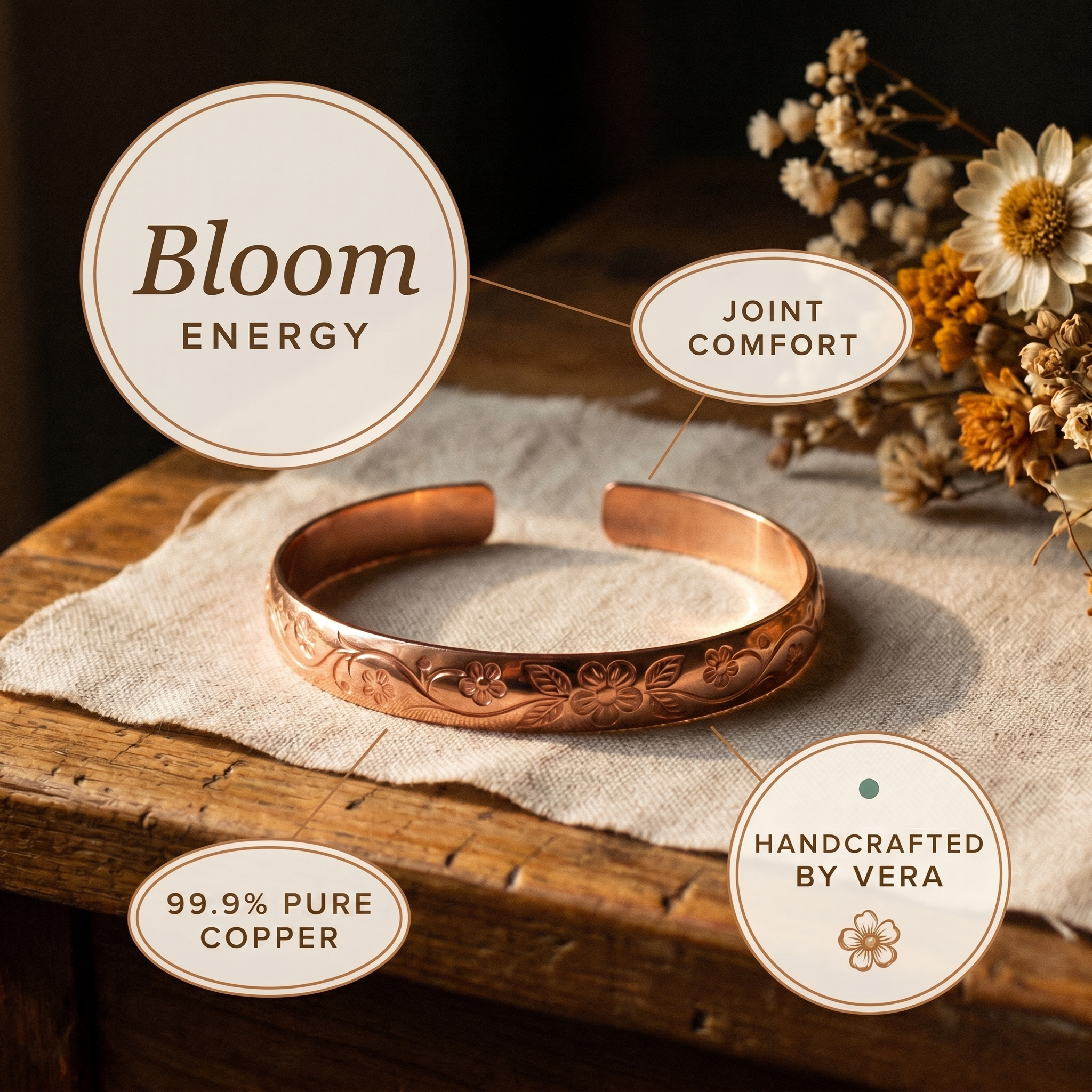 Vera’s Copper Jewelry Facebook ad