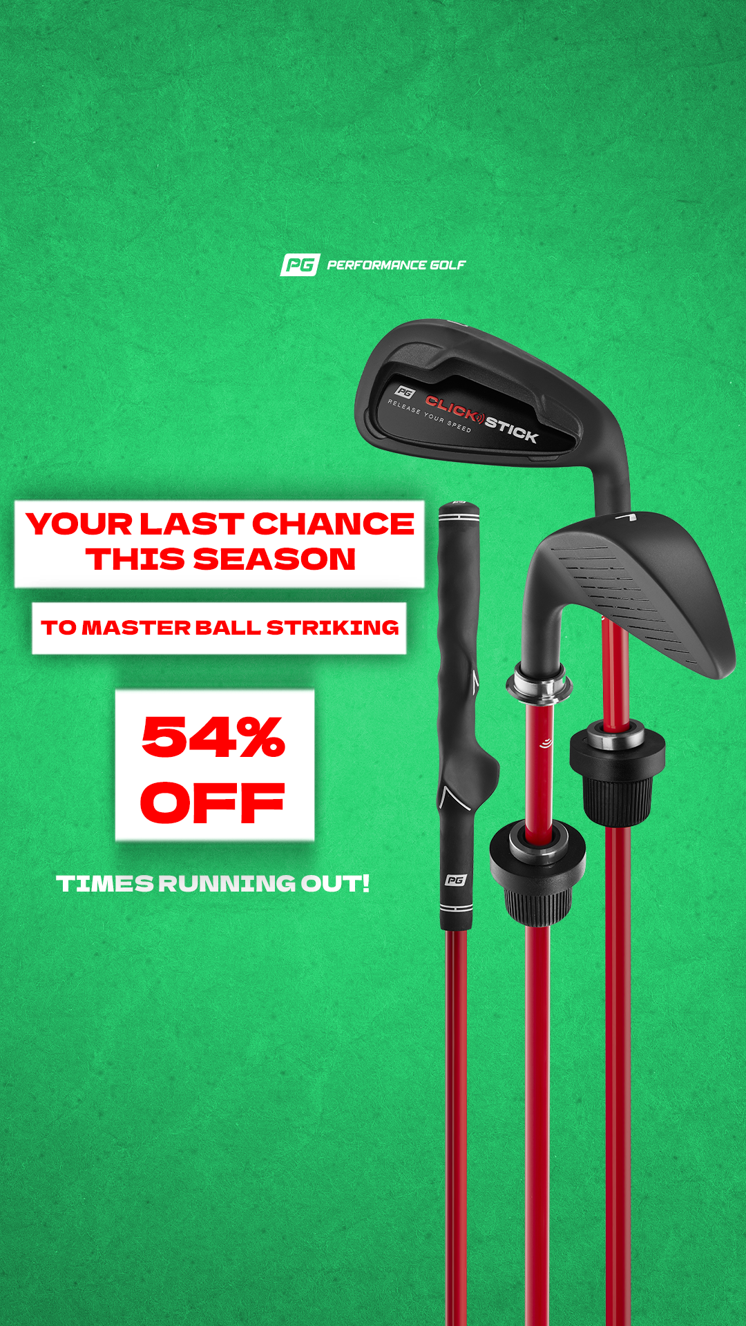Performance Golf Facebook ad