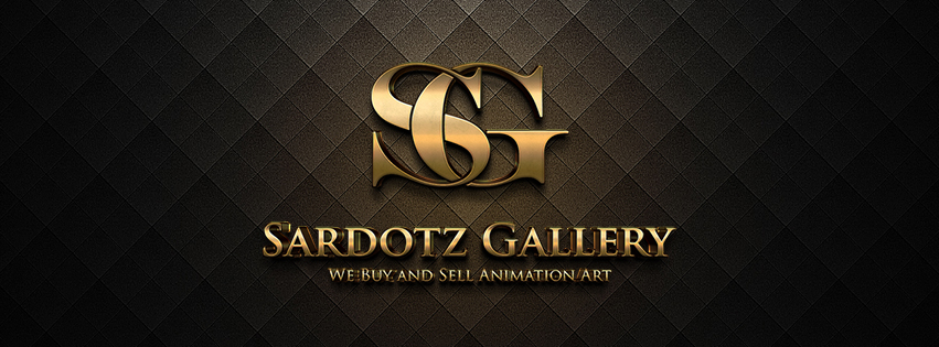 Sardotz Animation Gallery Facebook ad: ANIMATION CELS MOVIE PROPS SALE!