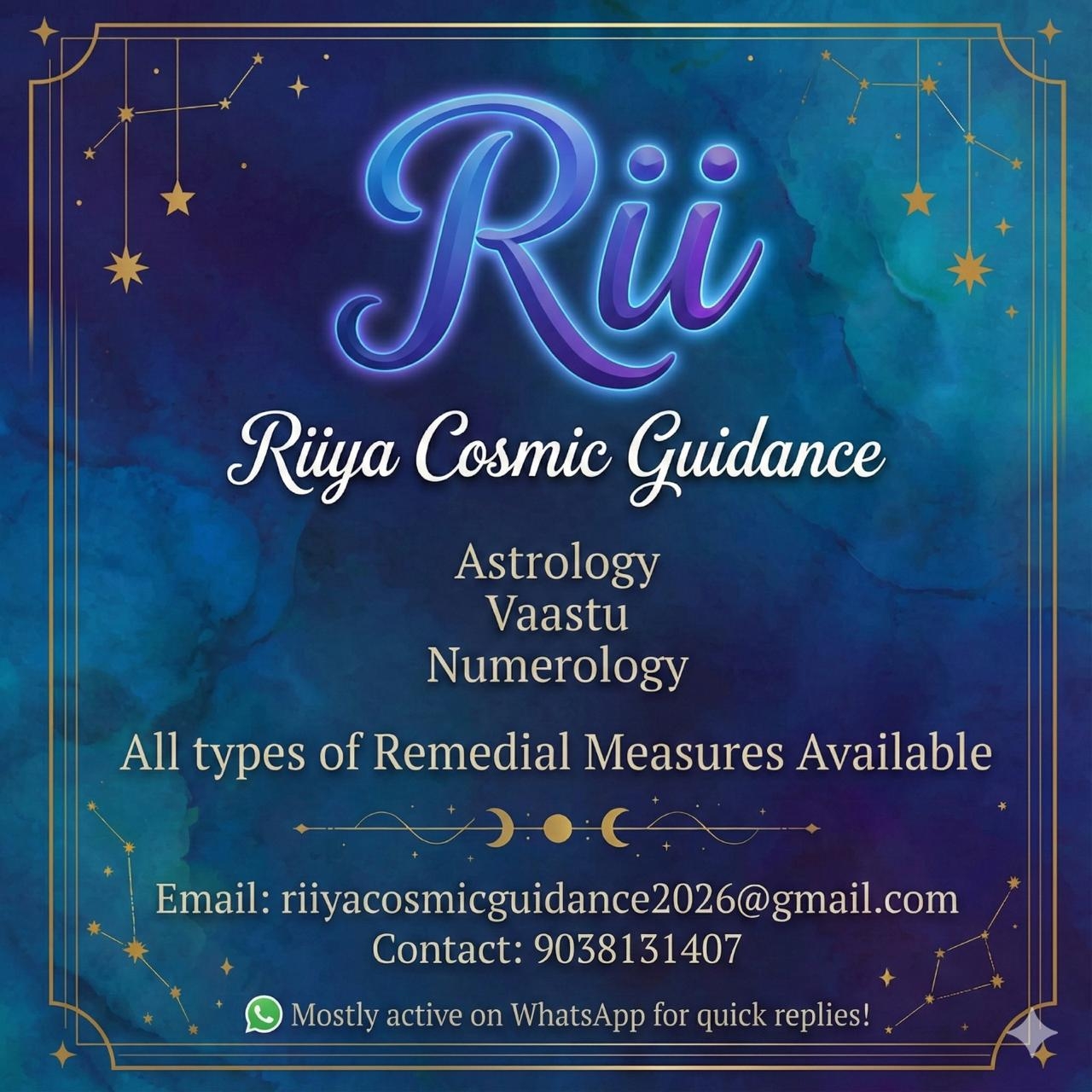 Riiya Cosmic Guidance Facebook ad: Chat with us