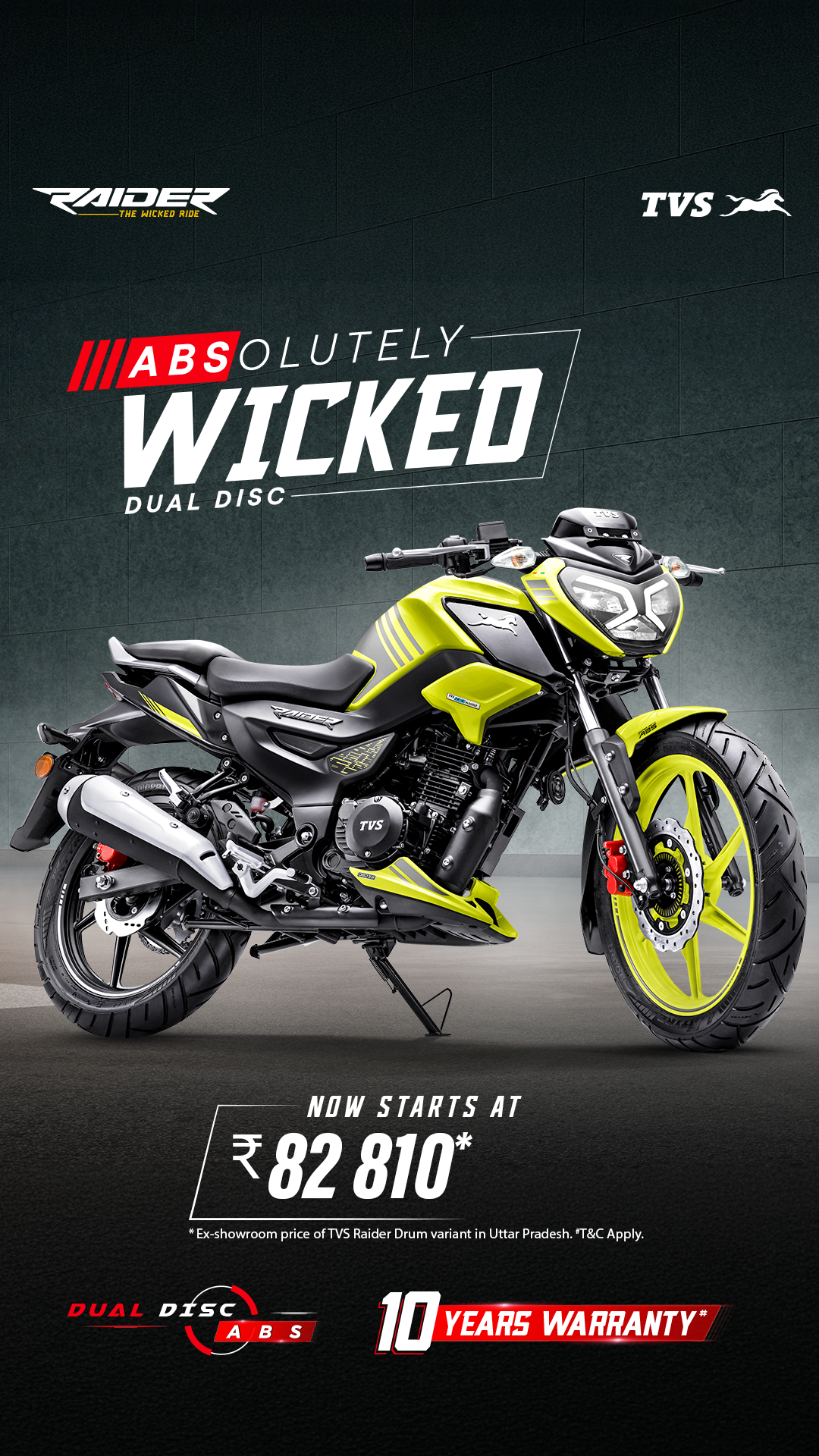 TVS Raider Facebook ad
