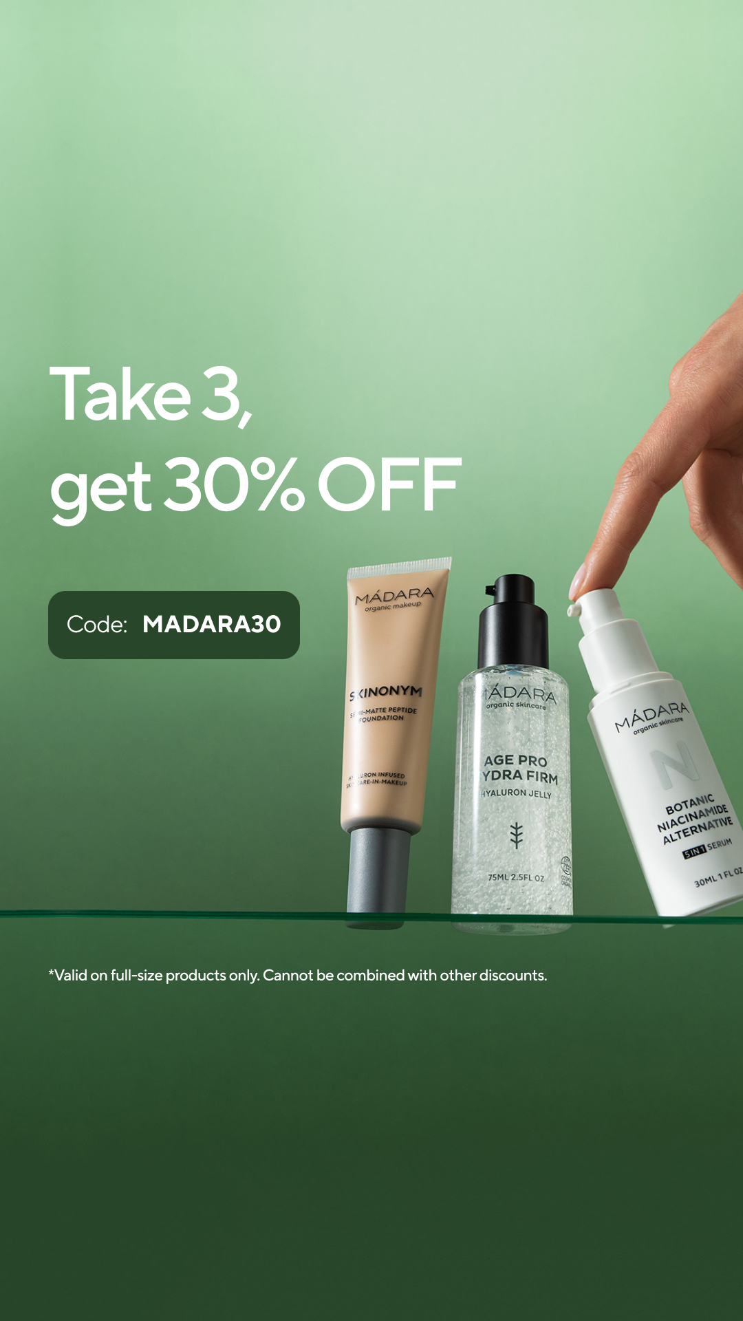 Mádara Organic Skincare Facebook ad