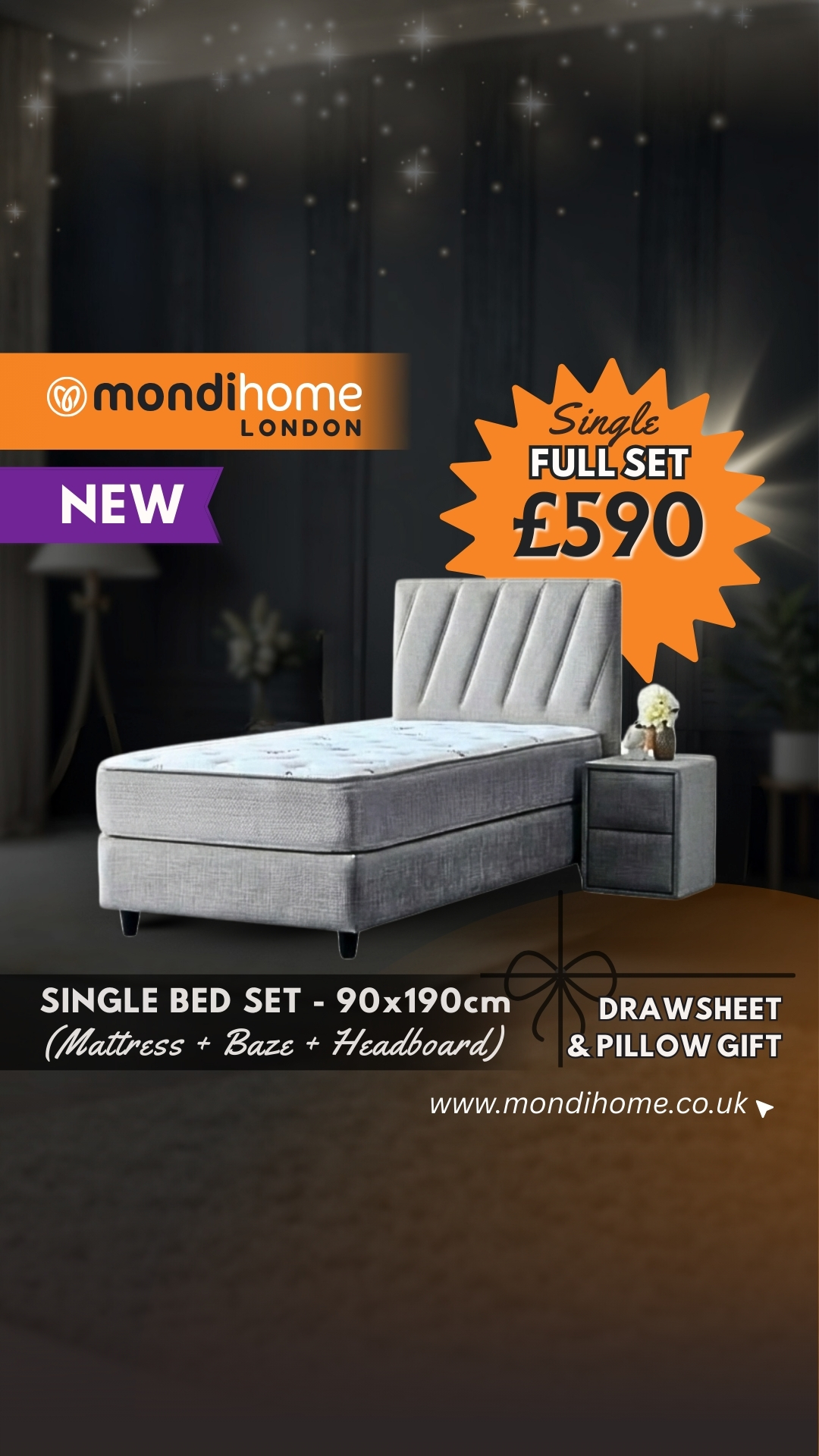 Mondi Home Furniture London Facebook ad from Jan 9, 2026