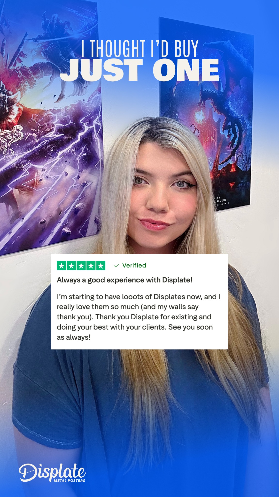 Displate Facebook ad