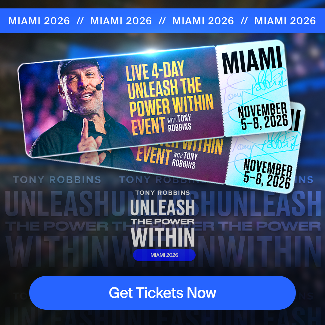 Tony Robbins Facebook ad