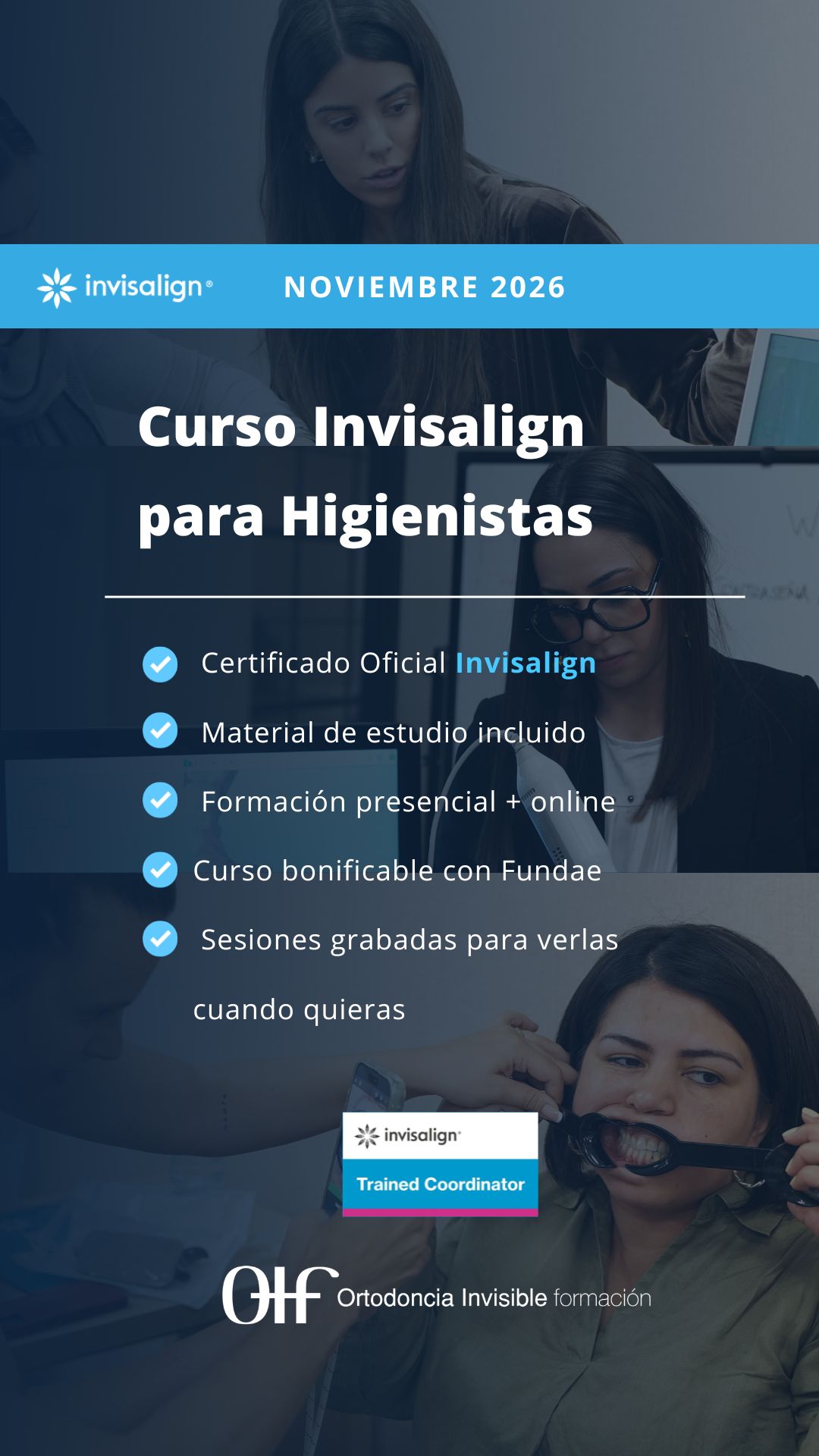 OIF Ortodoncia Invisible formacion Facebook ad: Online + presencial en Barcelona