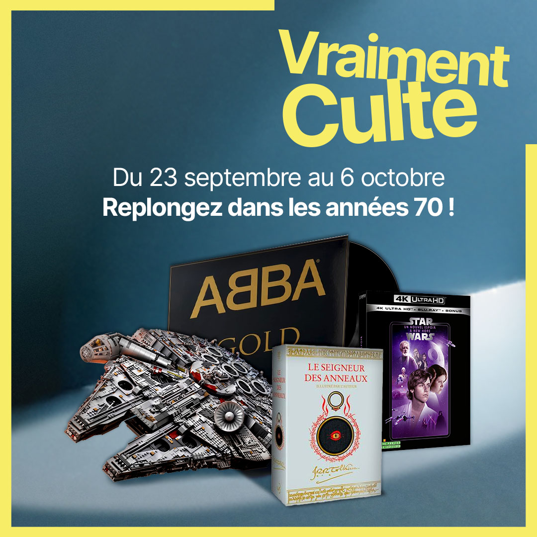 Cultura Facebook ad: Replongez dans les années 1970