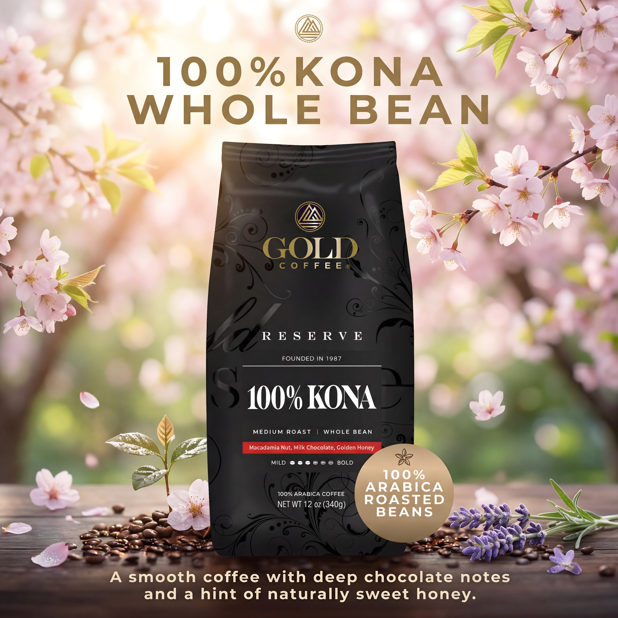 Gold Coffee Facebook ad from Apr 10, 2026